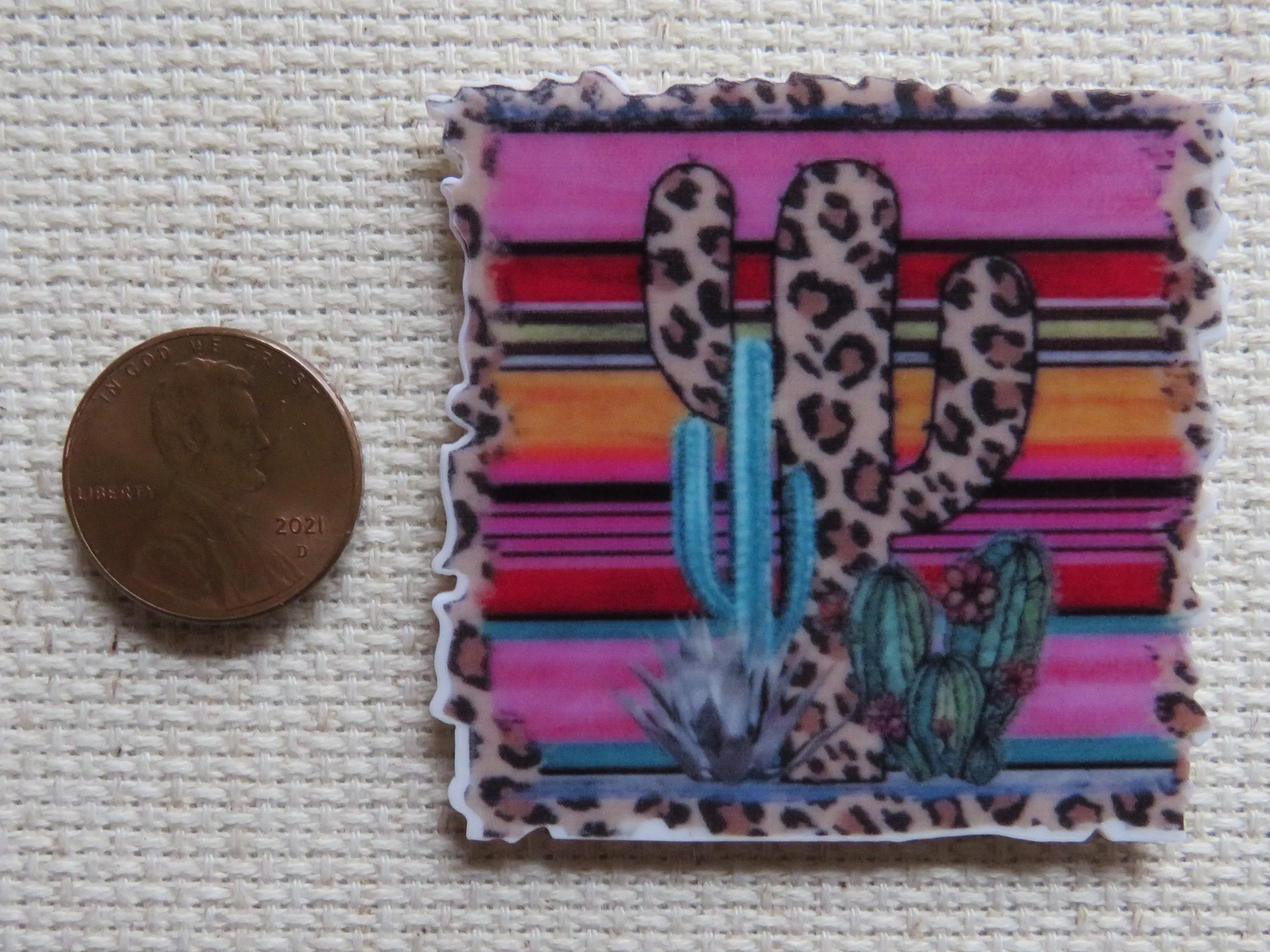 Large Cactus Needle Minder, Cover Minder, Magnet