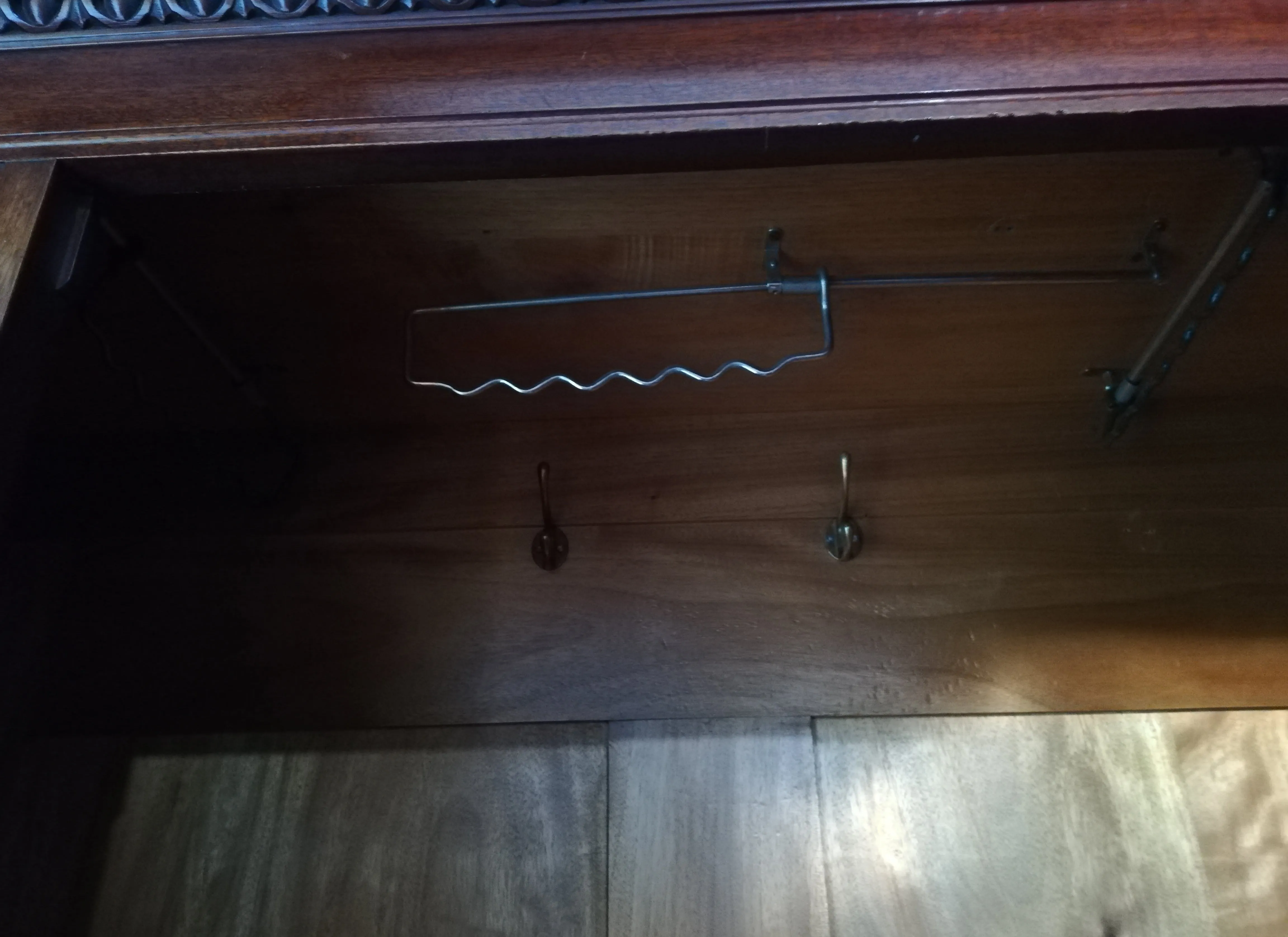 Large vintage wardrobe stripped finish for Nora