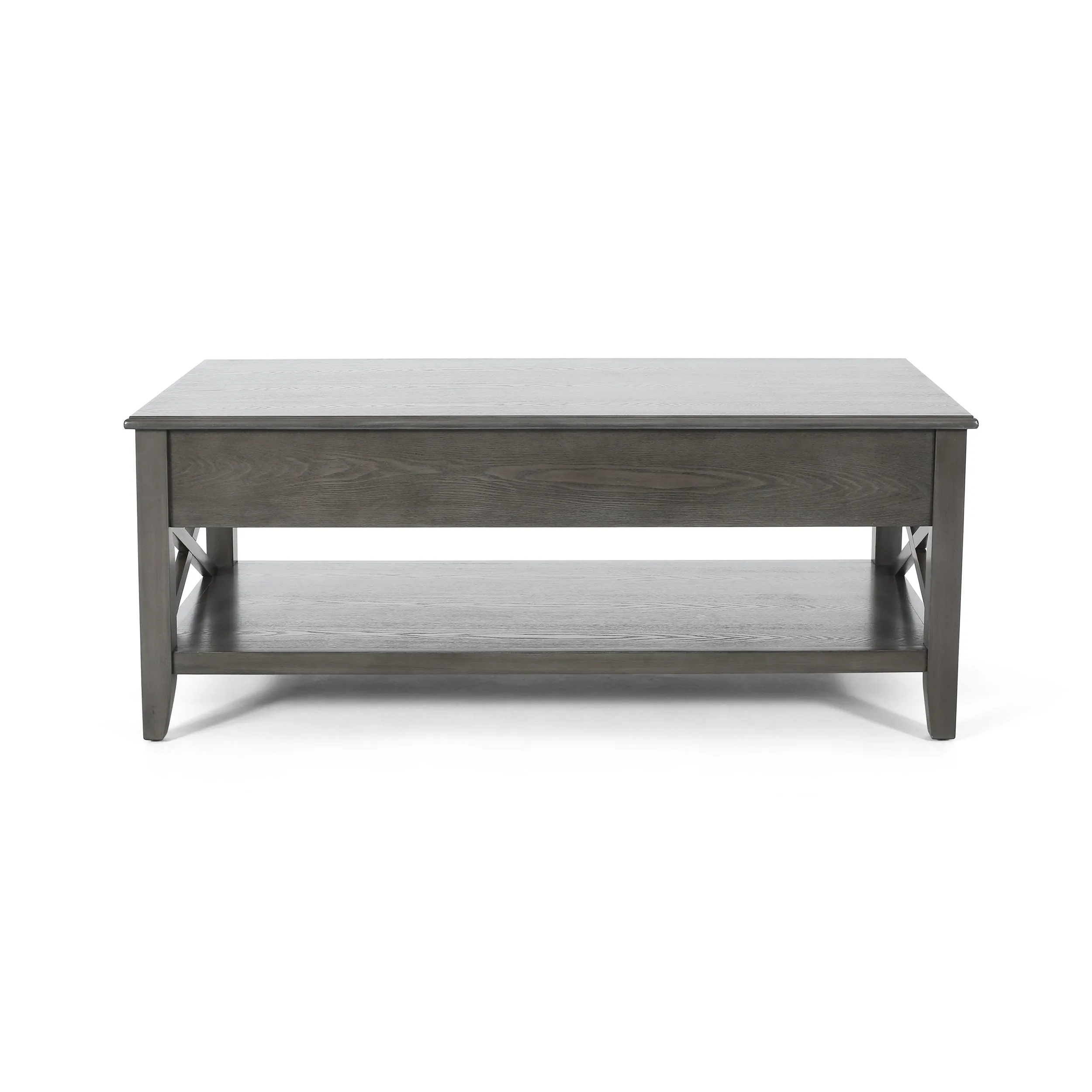 Laurel Luke Farmhouse Faux Wood Lift Top Coffee Table