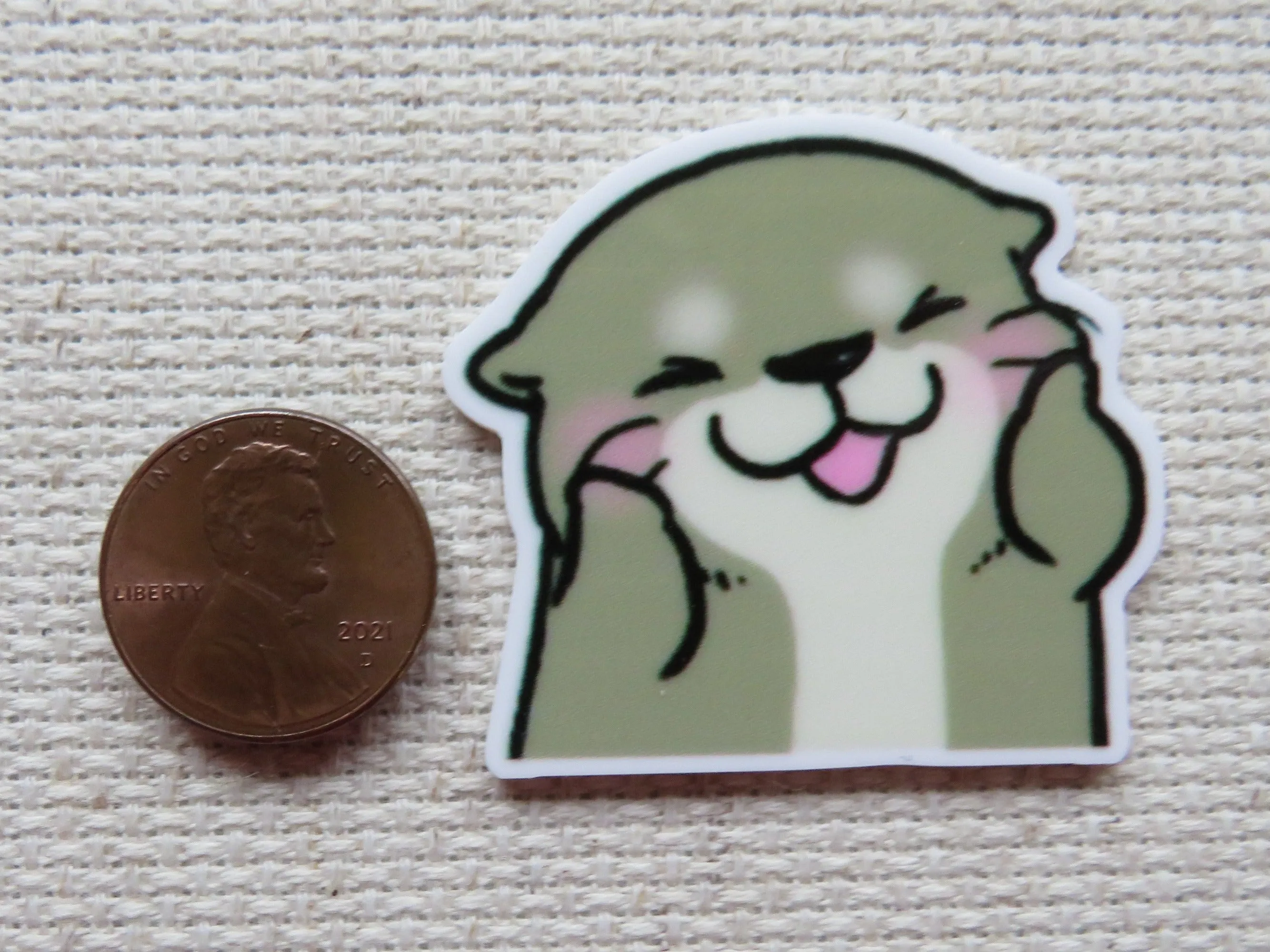 Love That Otter Face Needle Minder, Cover Minder, Magnet