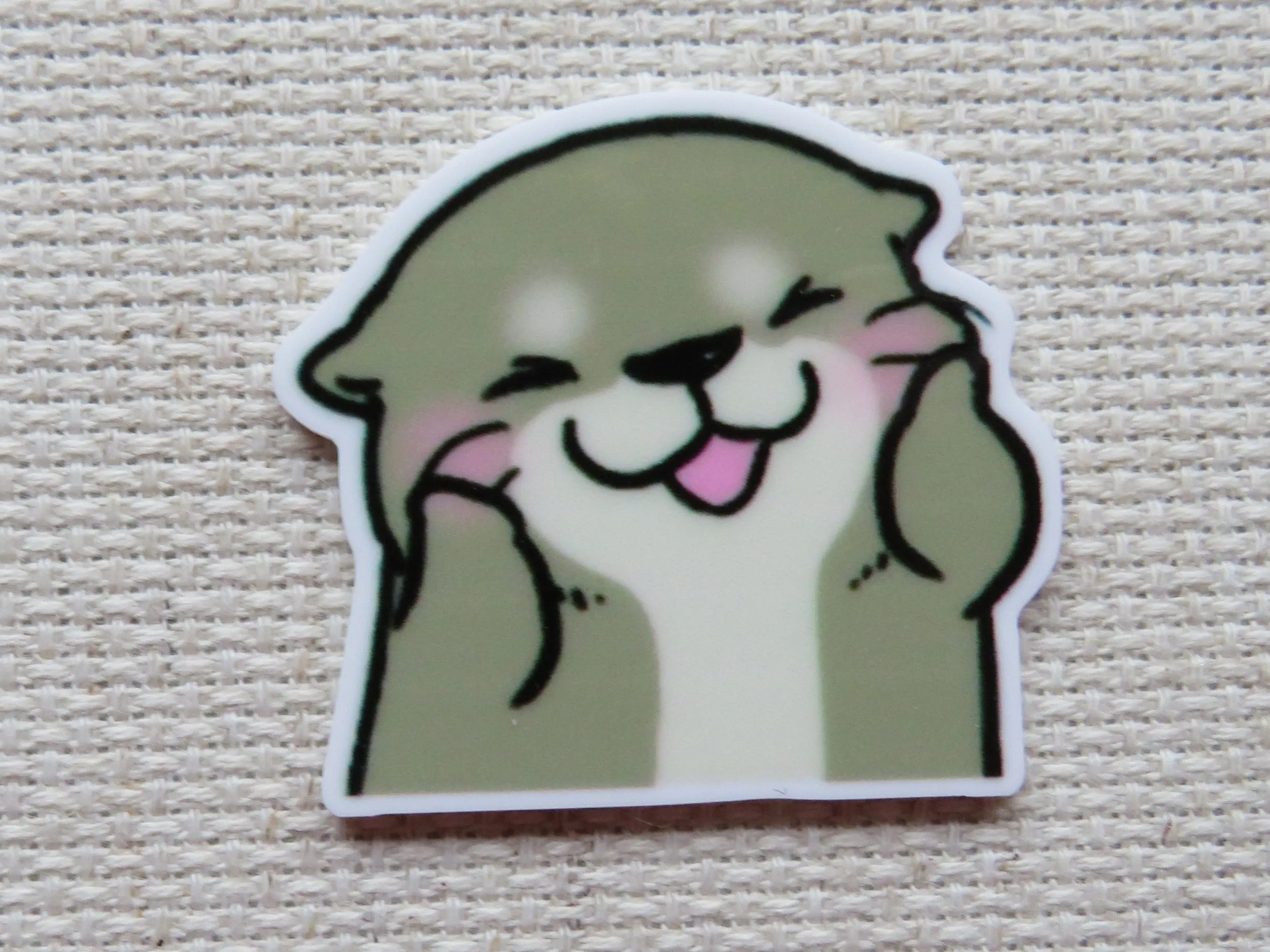Love That Otter Face Needle Minder, Cover Minder, Magnet
