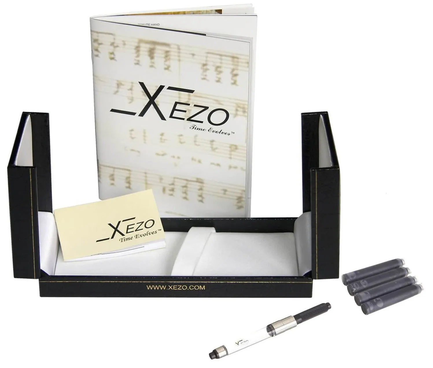Maestro® 18K Gold Plated Fountain Pen (Fine Nib) - Oceanic White Mother of Pearl & Paua Abalone