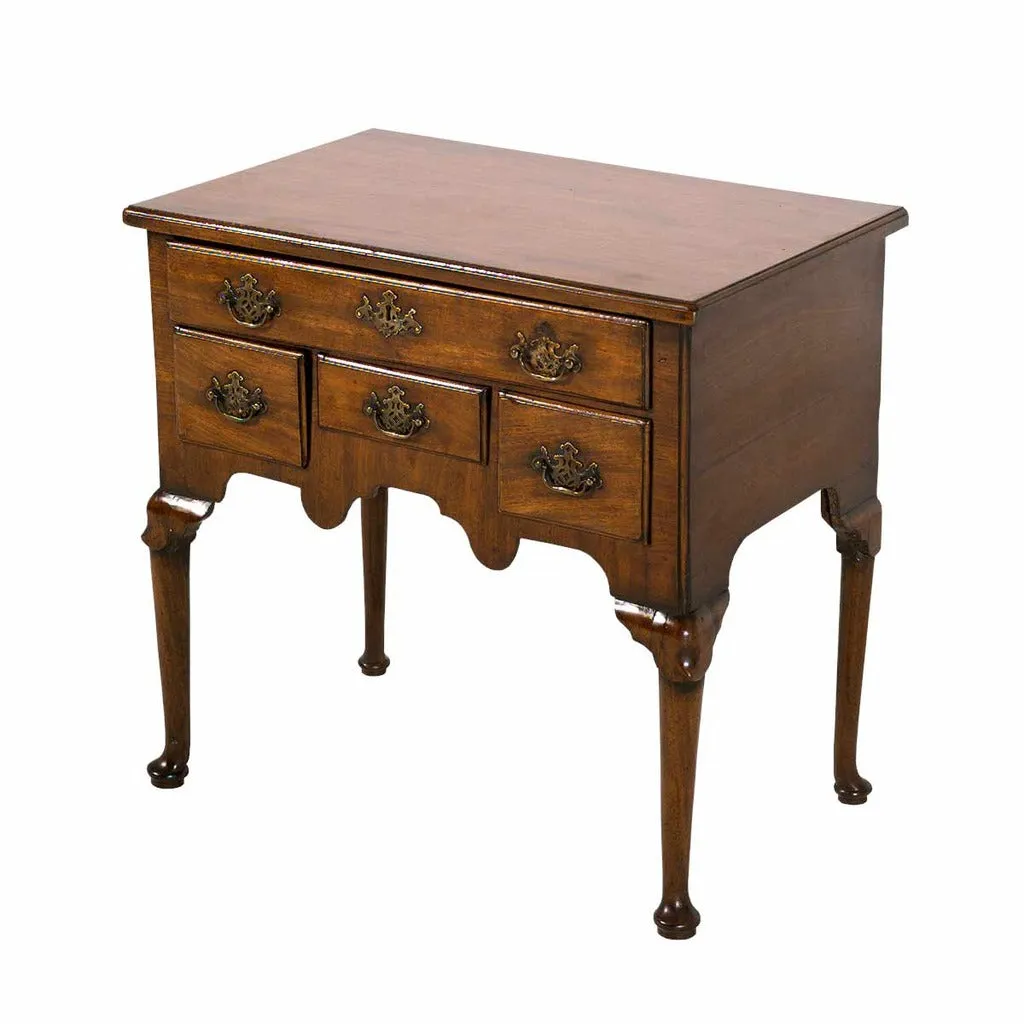 Mahogany Lowboy with Modified Cabriole Leg