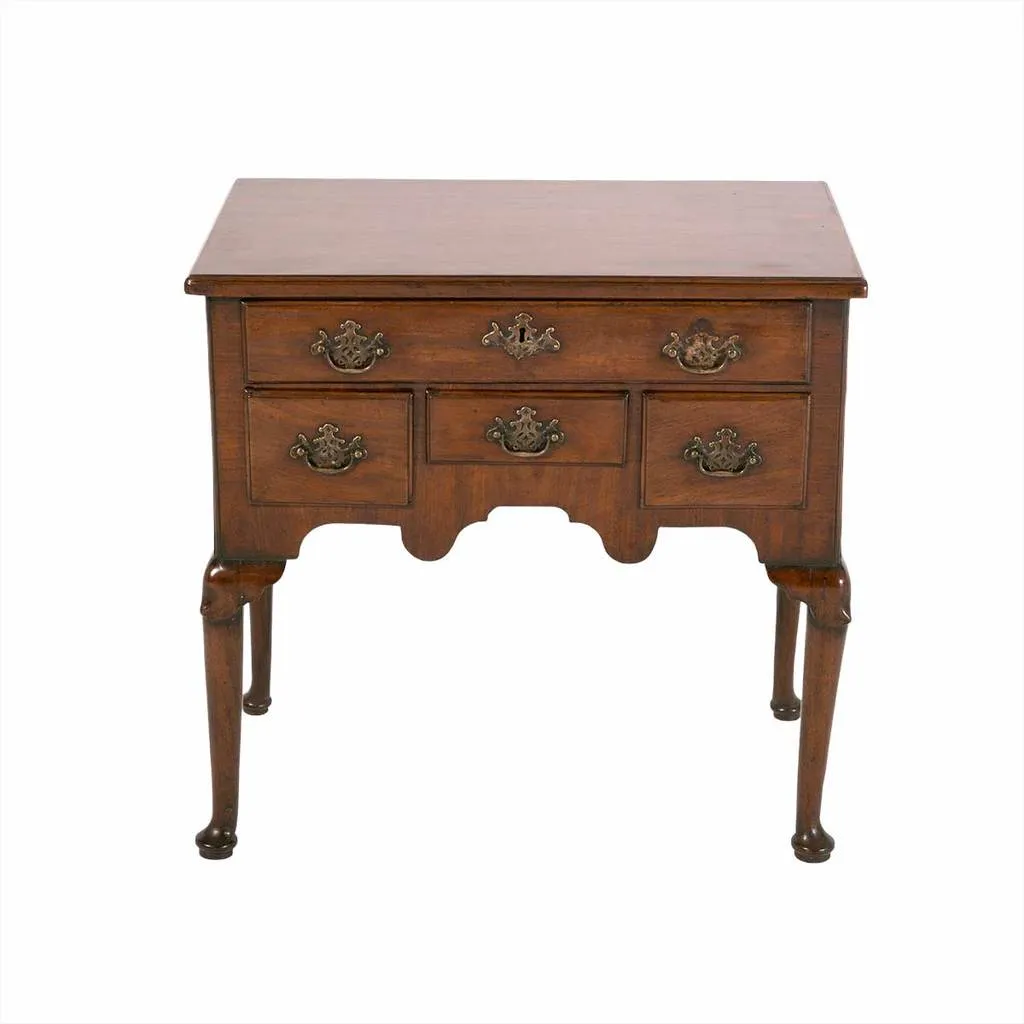 Mahogany Lowboy with Modified Cabriole Leg
