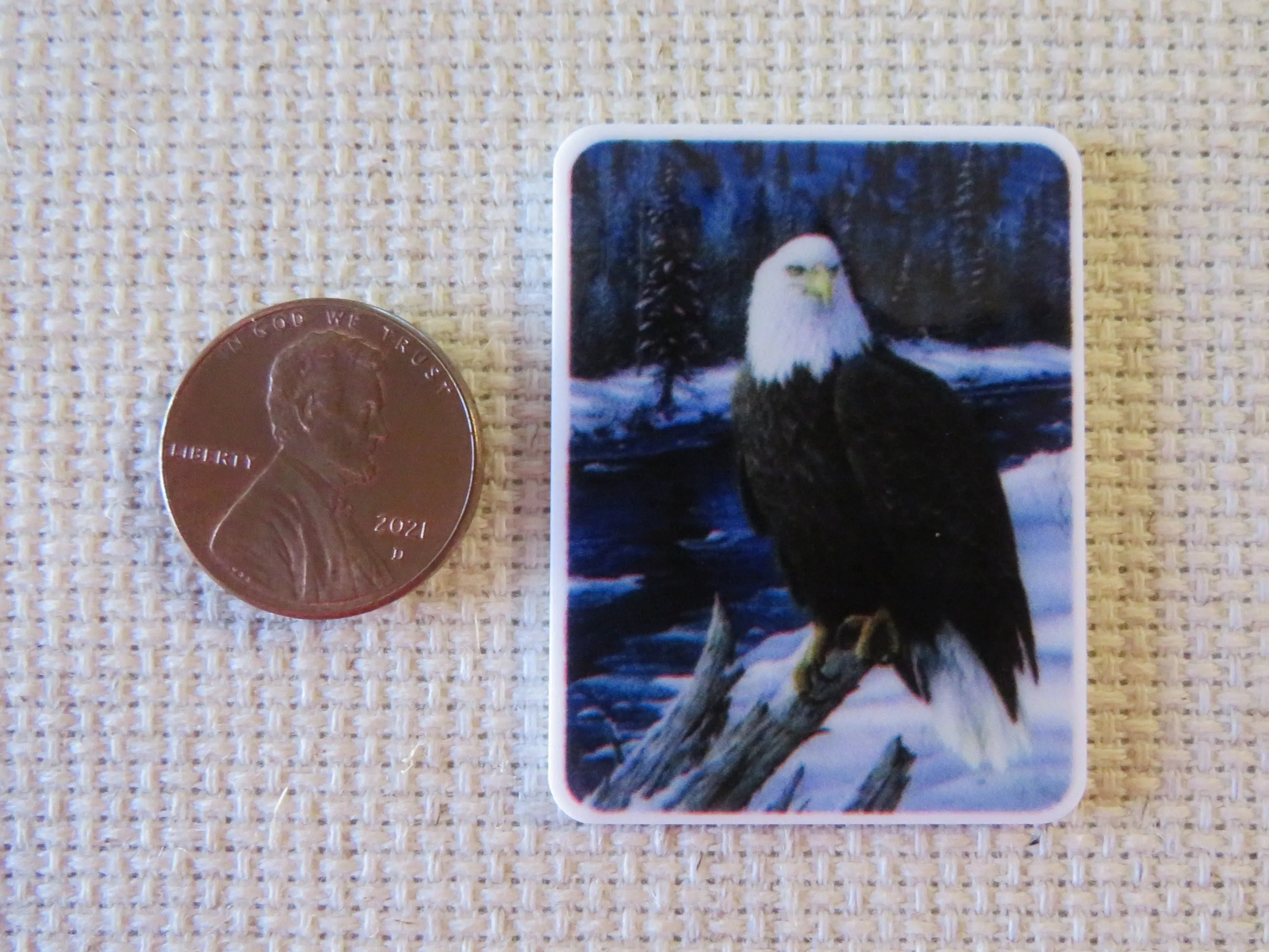 Majestic Bald Eagle Needle Minder, Cover Minder, Magnet