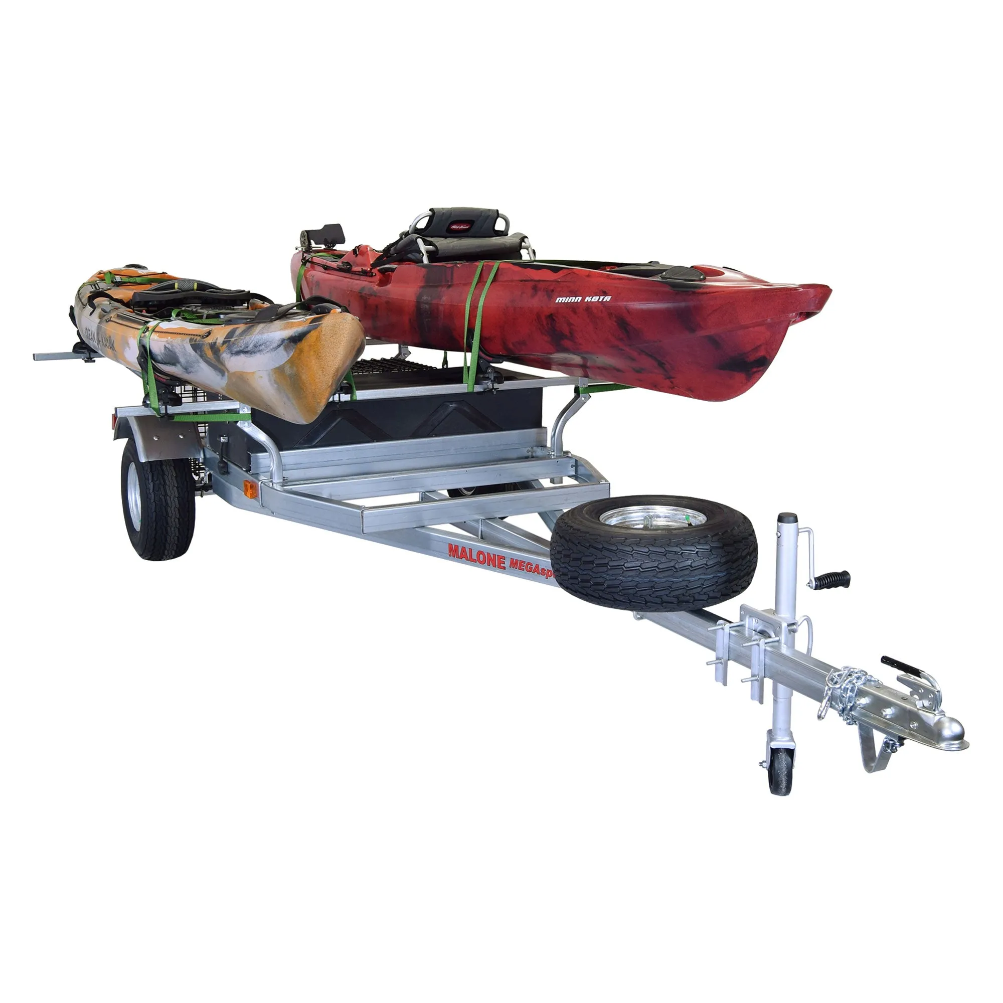 Malone MegaSport 2-Boat SaddleUp Pro Trailer Package