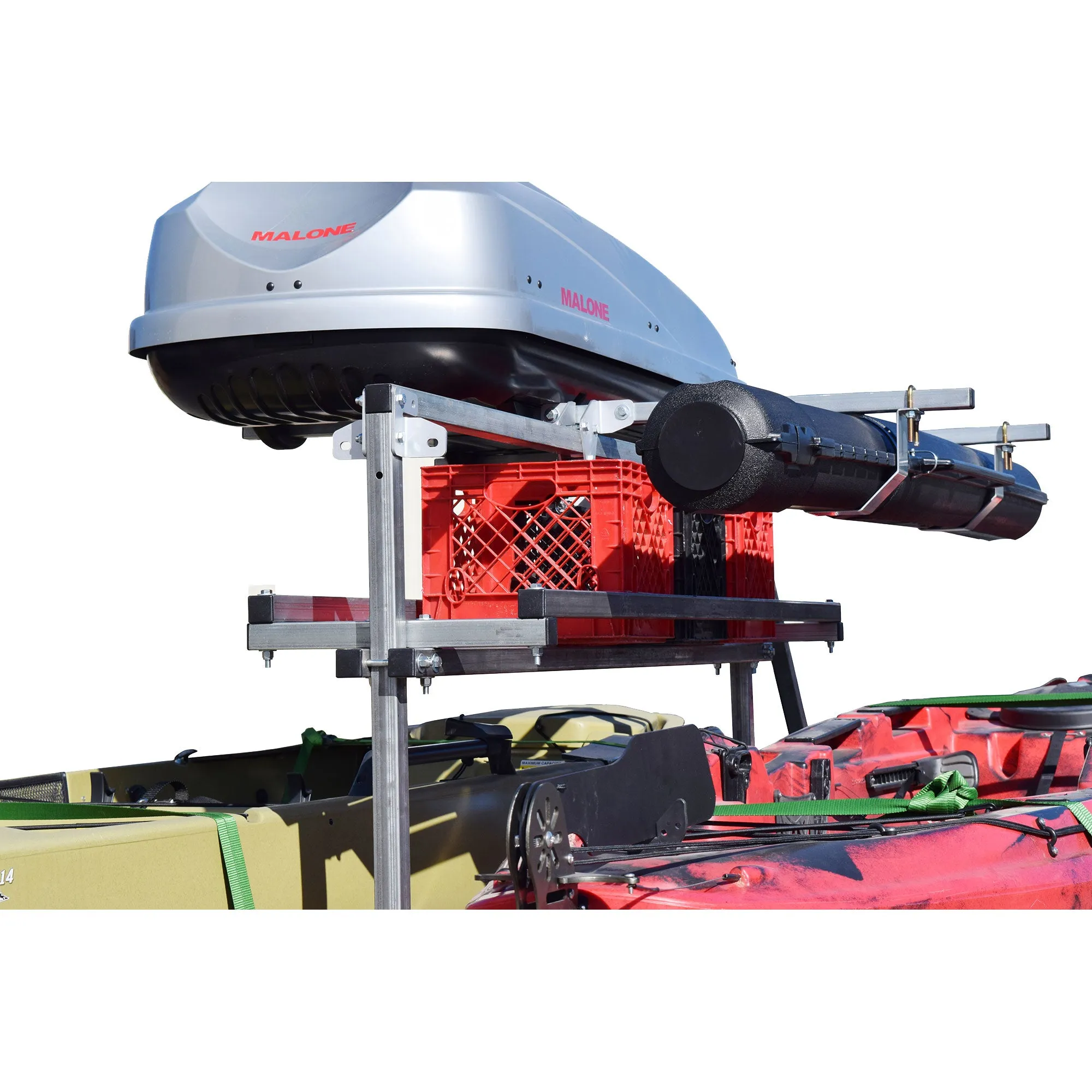 Malone MegaSport 2-Boat SaddleUp Pro Ultimate Angler Trailer Package