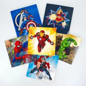 MARVEL Crystal Art Cards Set of 6