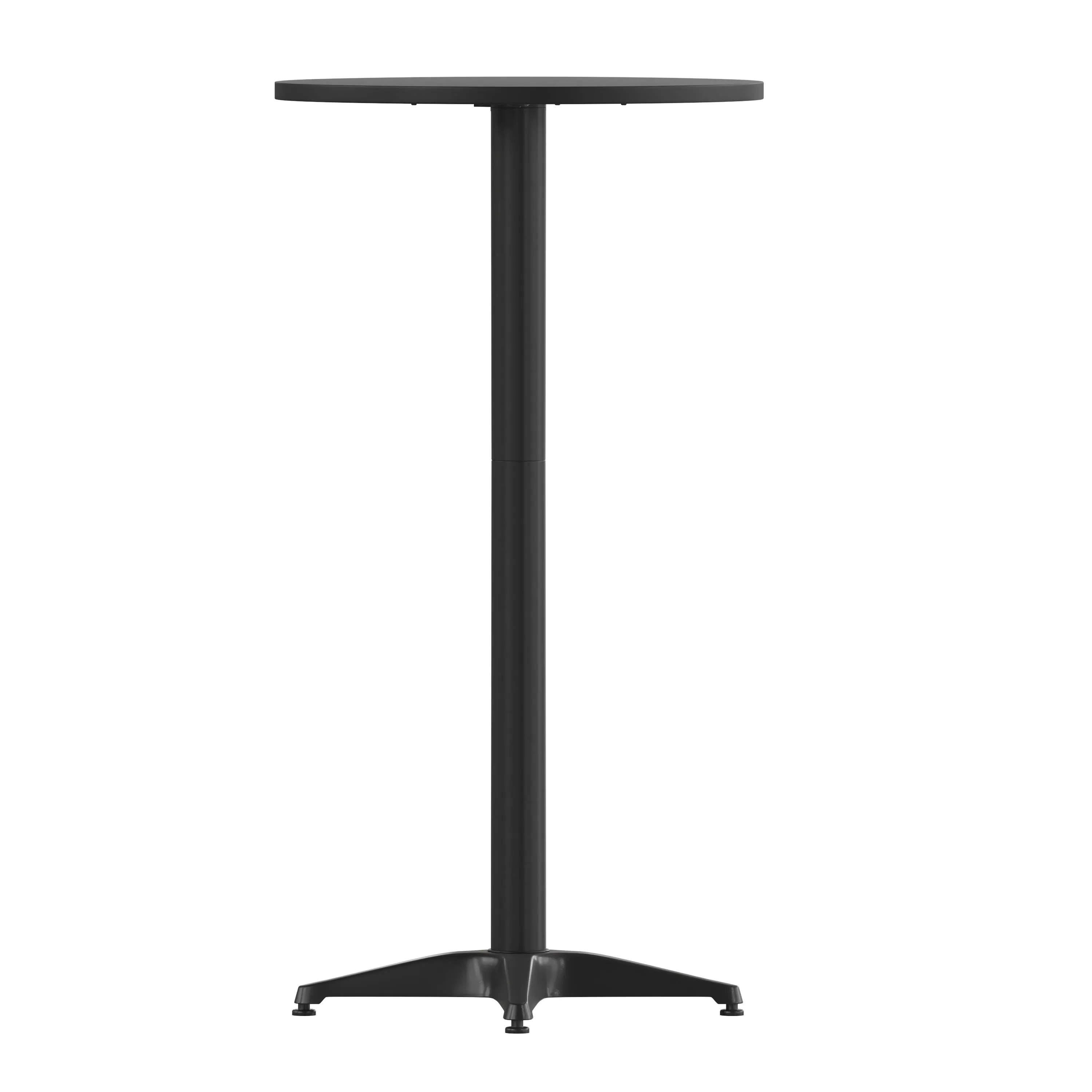 Mellie 23.5" Round Aluminum Indoor-Outdoor Bar Height Table