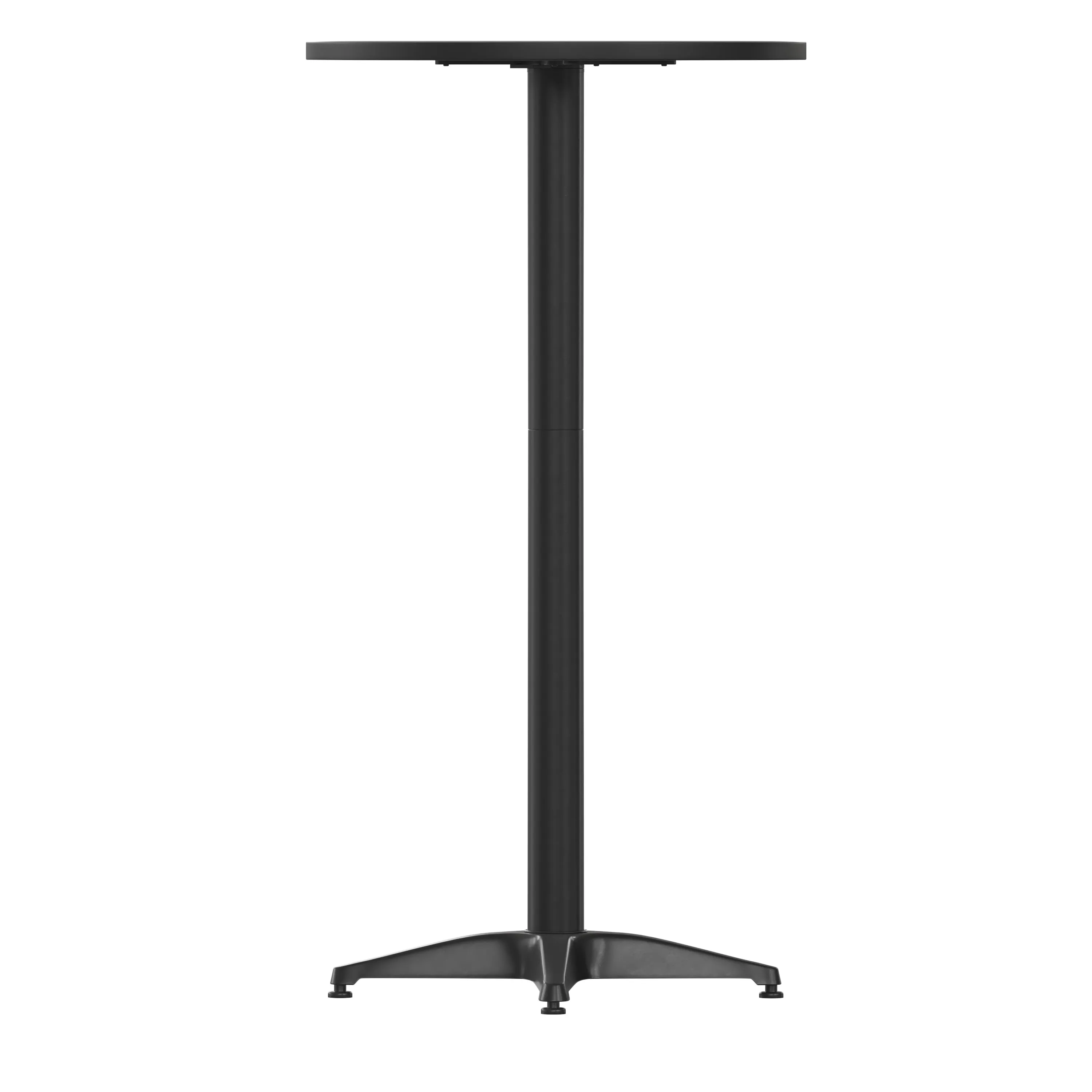 Mellie 23.5" Round Aluminum Indoor-Outdoor Bar Height Table