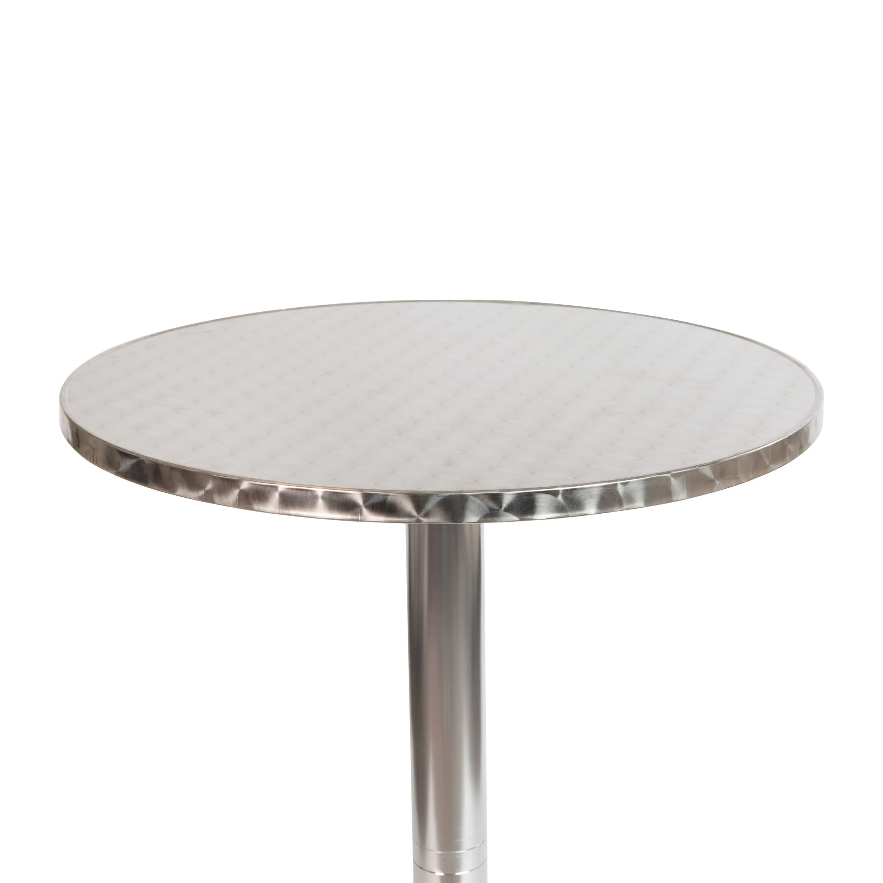 Mellie 23.5" Round Aluminum Indoor-Outdoor Bar Height Table