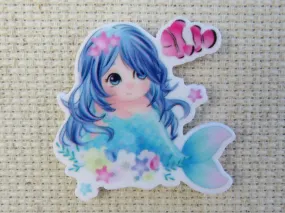 Mermaid with a Clown Fish Needle Minder, Cover Minder, Magnet