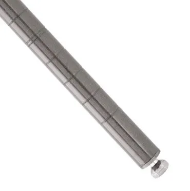 Metro 27PK4 Stationary Metroseal&reg; Gray Wire Shelving Post, 27"
