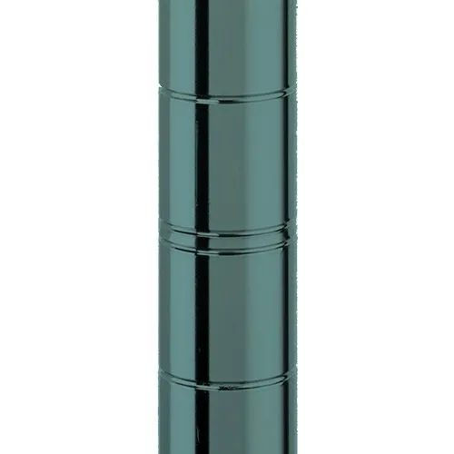Metro 5A417K3 21" x 24" x 74" Metroseal&reg; Green Wire Shelving Unit with 5 Super Adjustable&trade; Wire Shelves