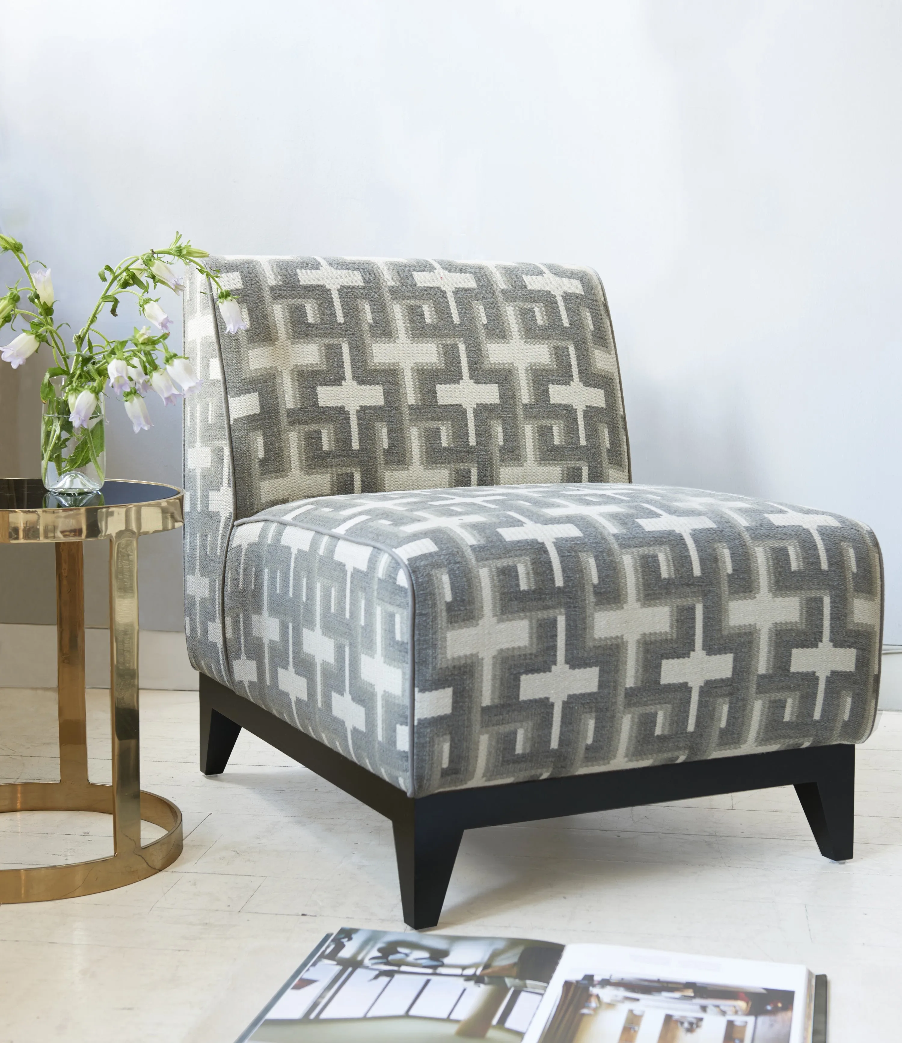 Metro Circular Marble Top Side Table