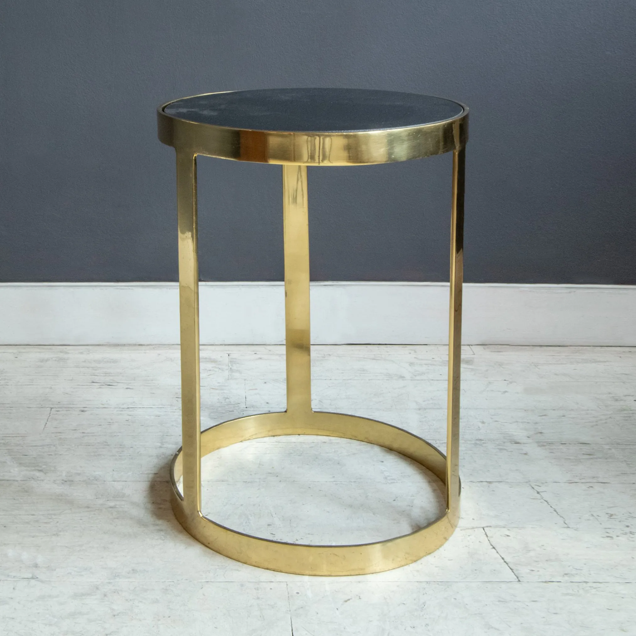Metro Circular Marble Top Side Table