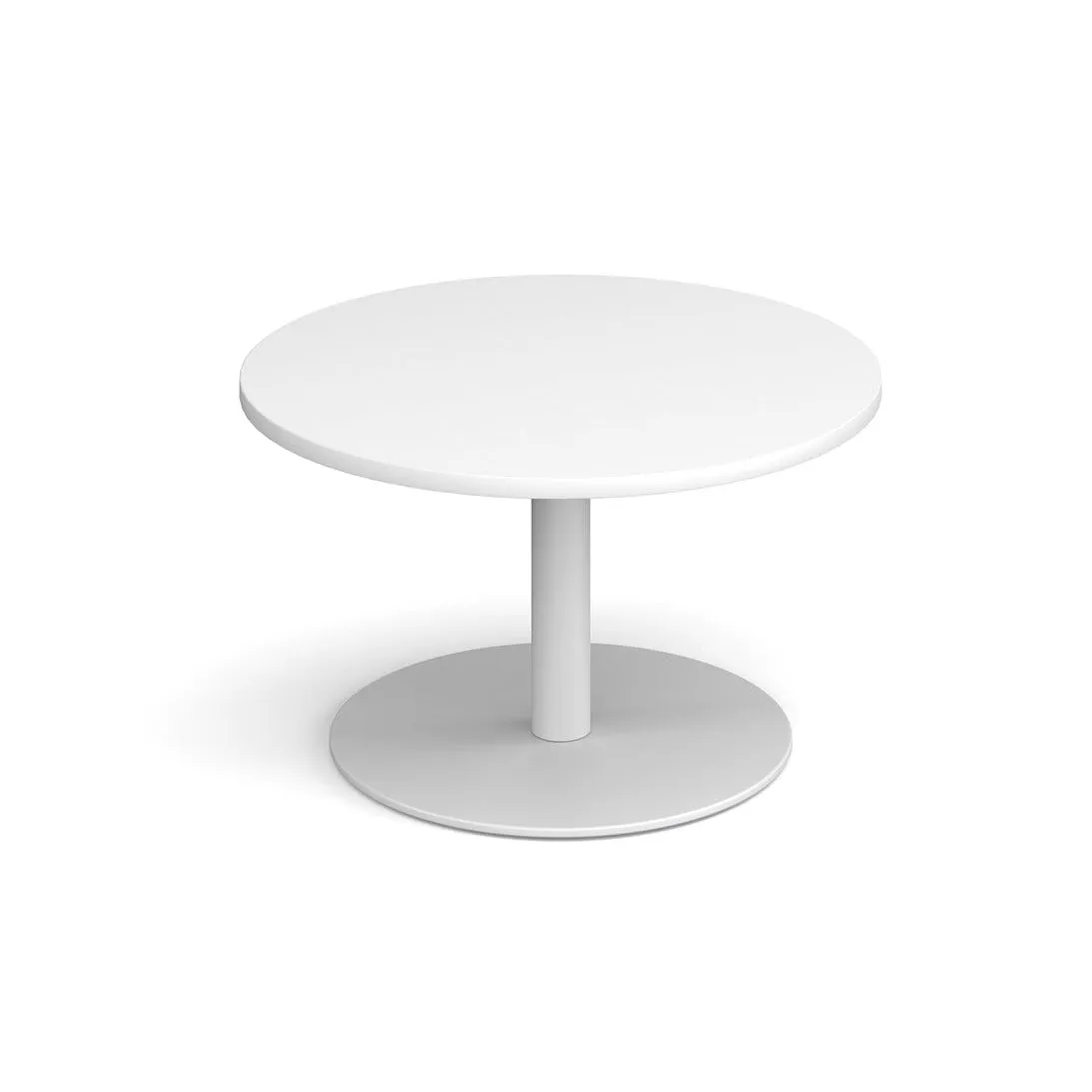 Monza circular coffee table with flat round base