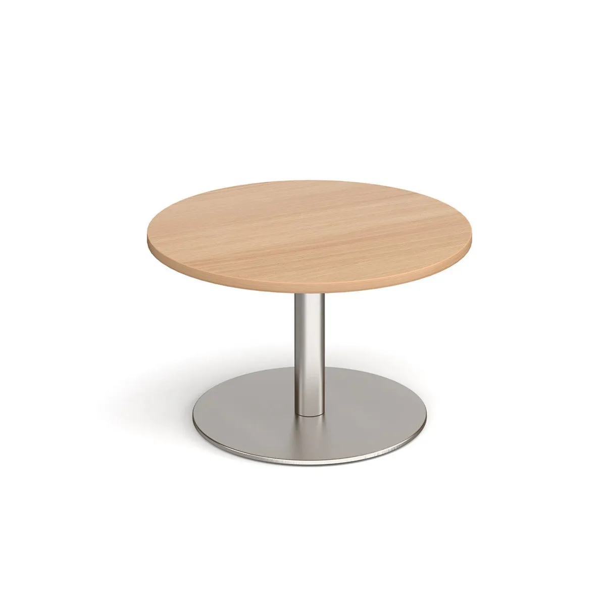 Monza circular coffee table with flat round base