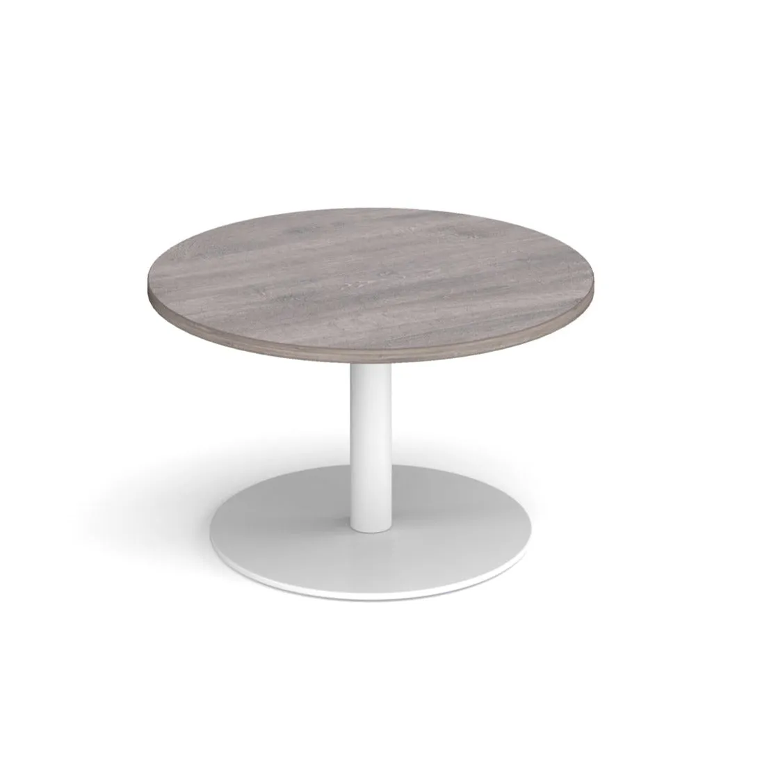 Monza circular coffee table with flat round base