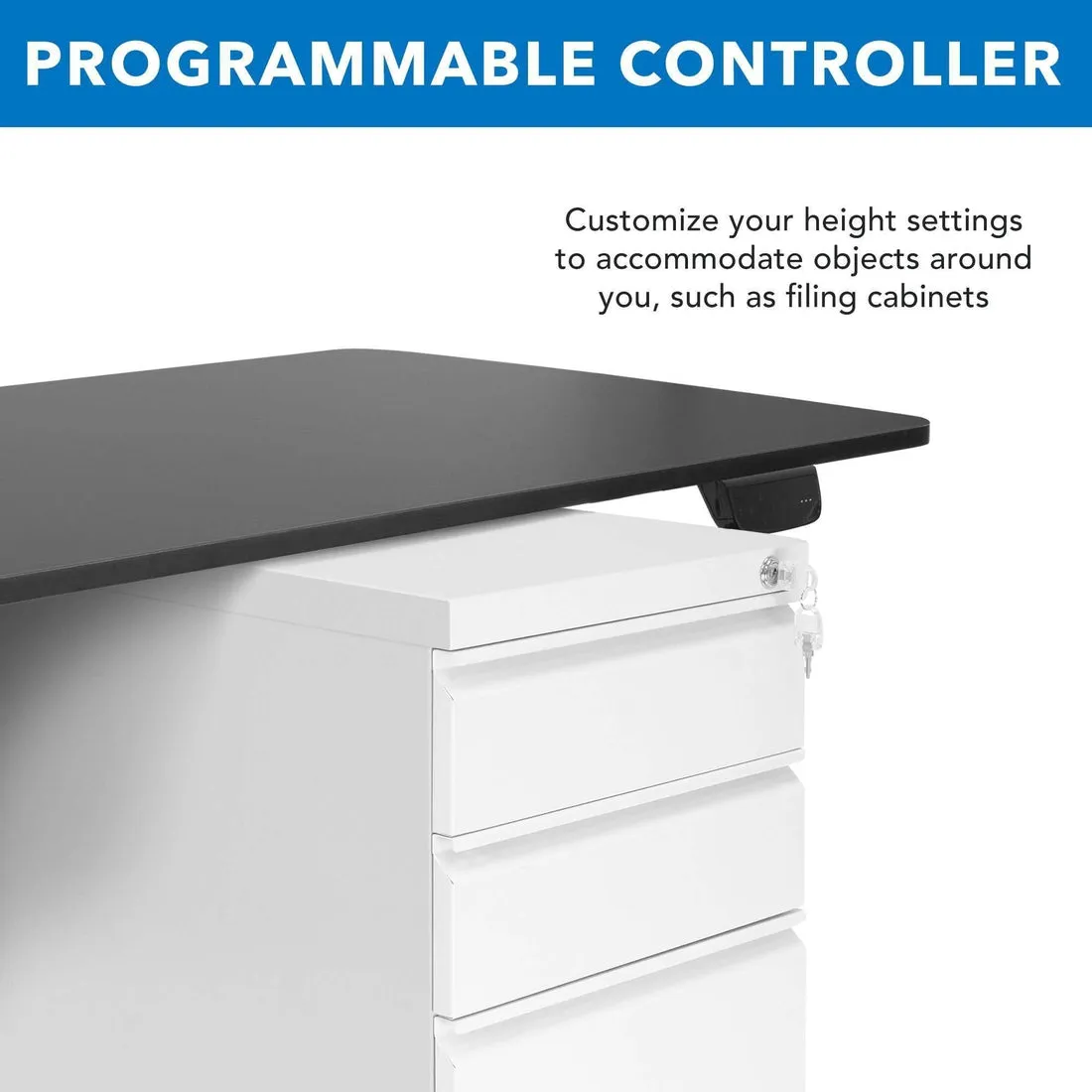 Mount-It! Dual Motor Electric Standing Desk (Frame Only), MI-8030
