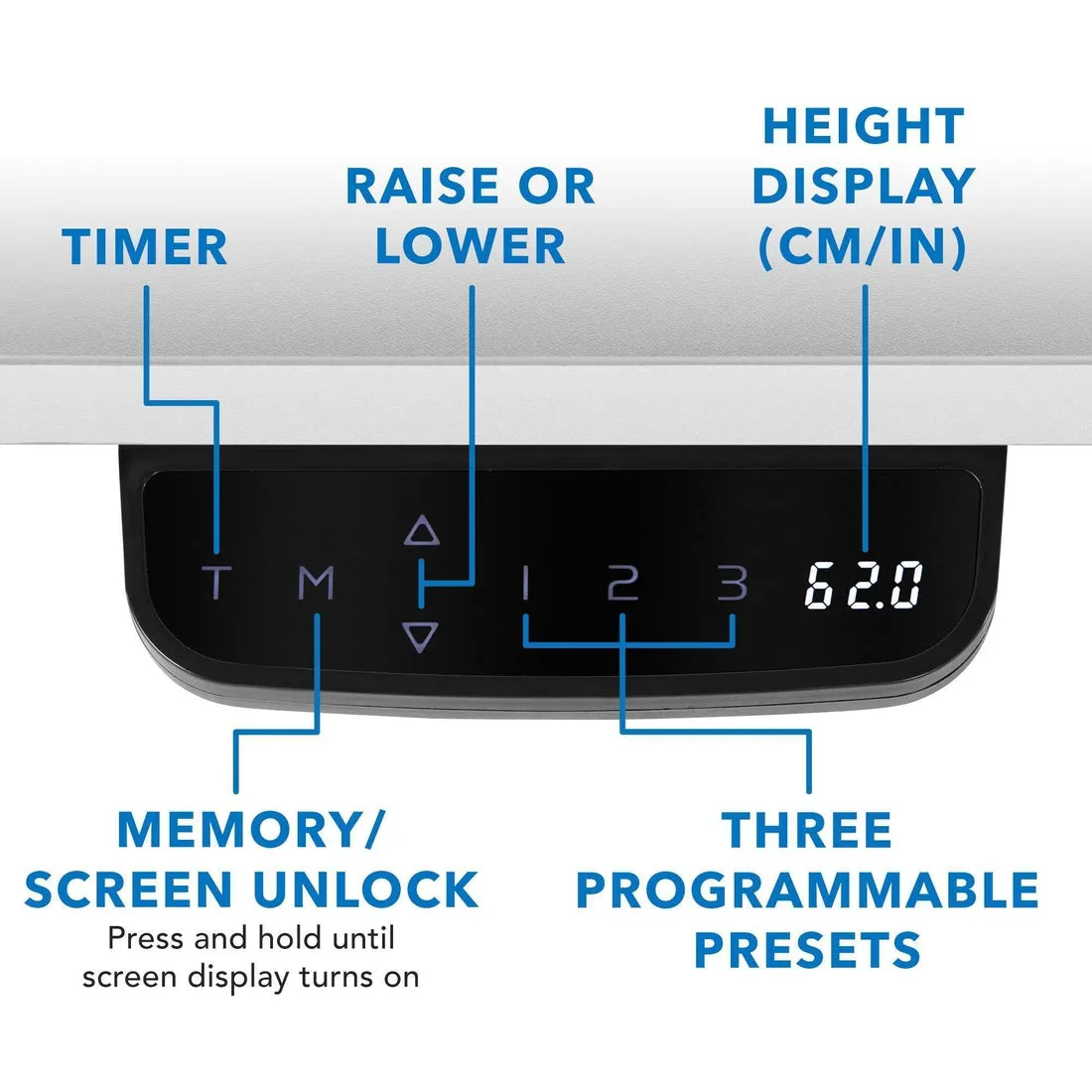 Mount-It! Dual Motor Electric Standing Desk (Frame Only), MI-8030