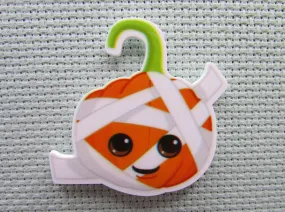 Mummy Pumpkin Needle Minder, Cover Minder, Magnet