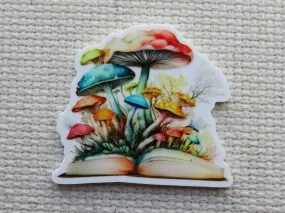 Mushroom Book Needle Minder, Cover Minder, Magnet