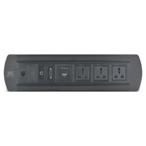 MX Manual Turn Pop Up Box 12Modules Black MX 7001A