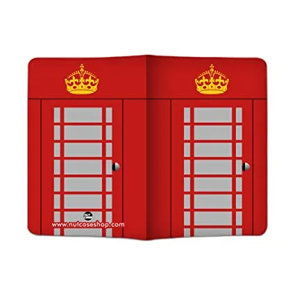 Passport Cover Travel Wallet Holder -Telephone Booth