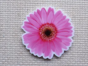 Pink Gerbera Daisy Needle Minder, Cover Minder, Magnet