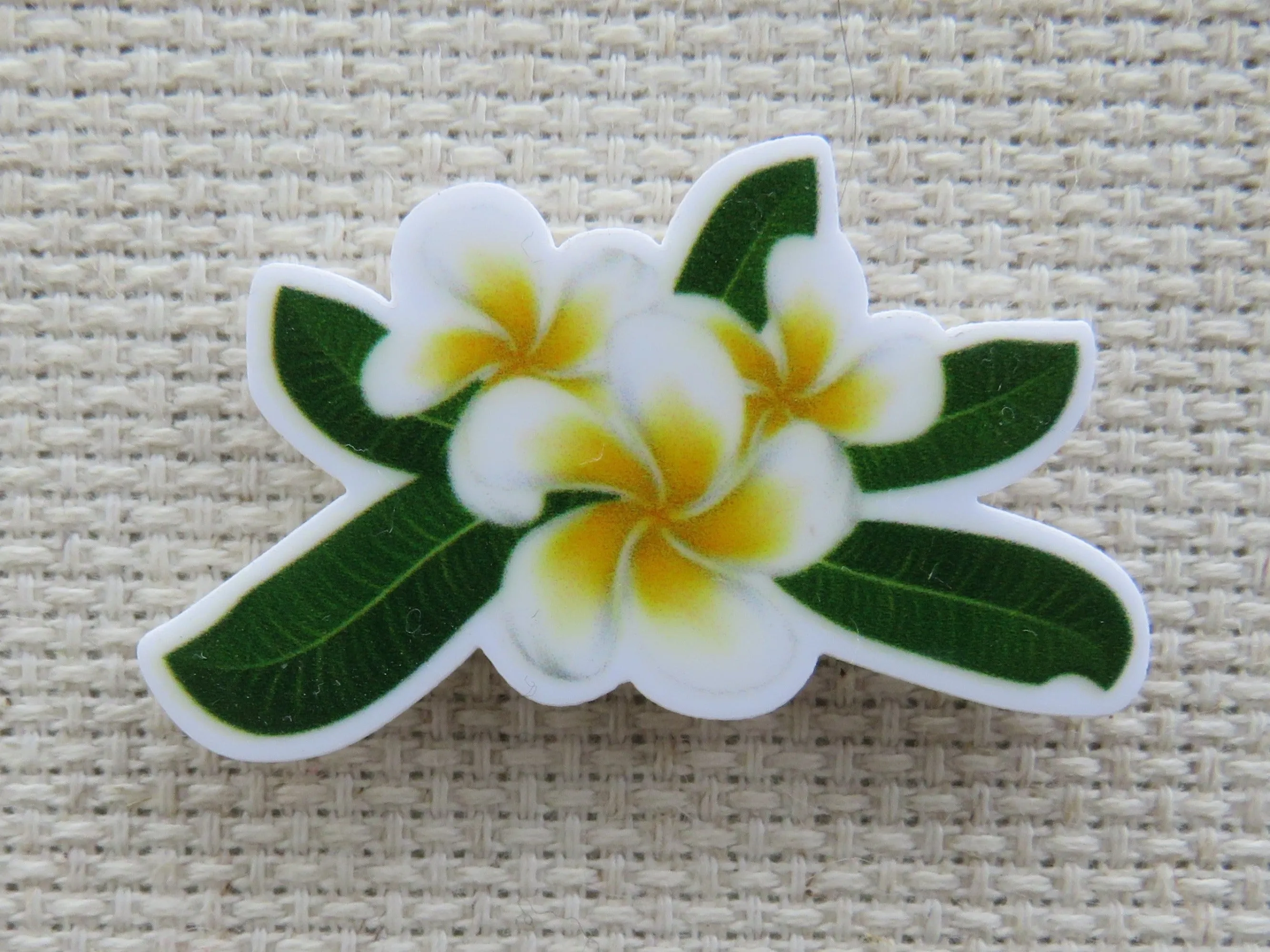 Plumeria Needle Minder, Cover Minder, Magnet