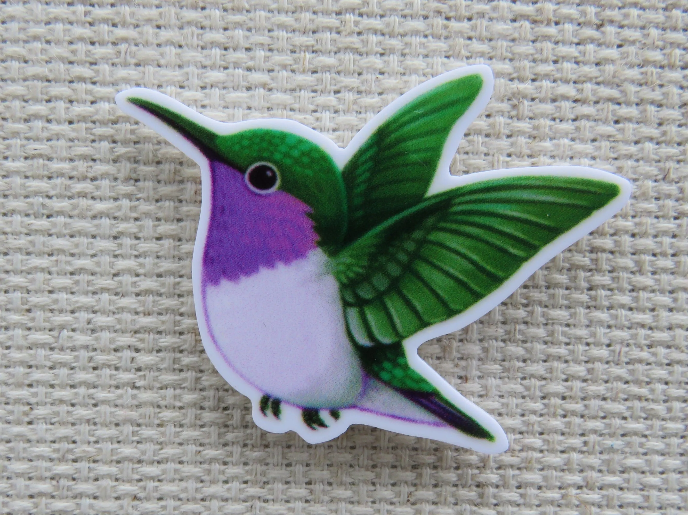 Pretty Hummingbird Needle Minder, Cover Minder, Magnet