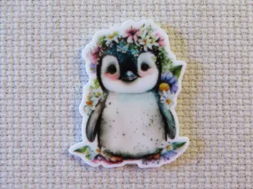 Pretty Penguin Needle Minder, Cover Minder, Magnet