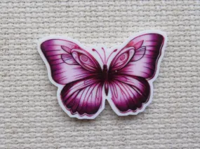 Pretty pink Butterfly Needle Minder, Cover Minder, Magnet