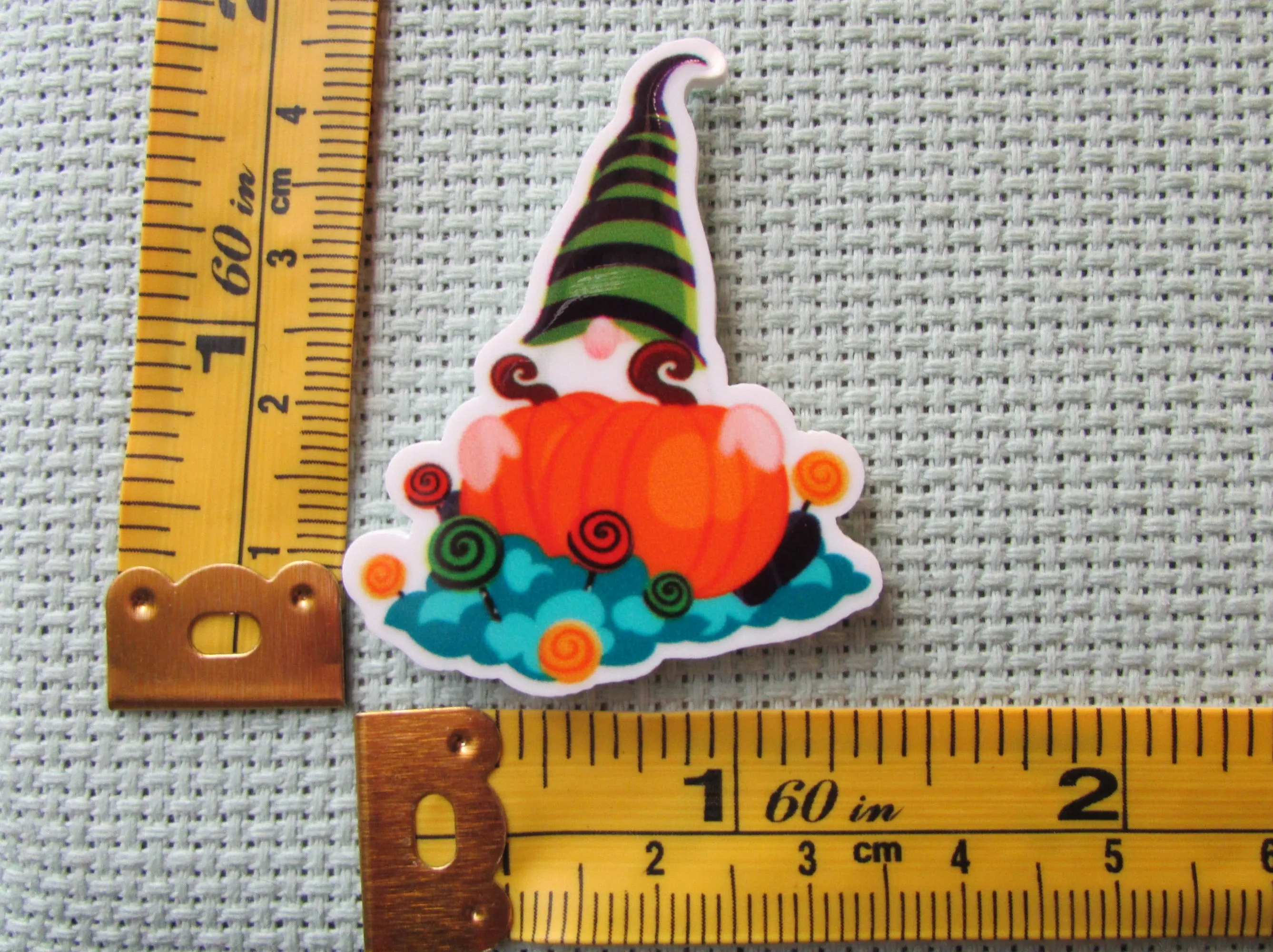 Pumpkin Gnome Needle Minder, Cover Minder, Magnet