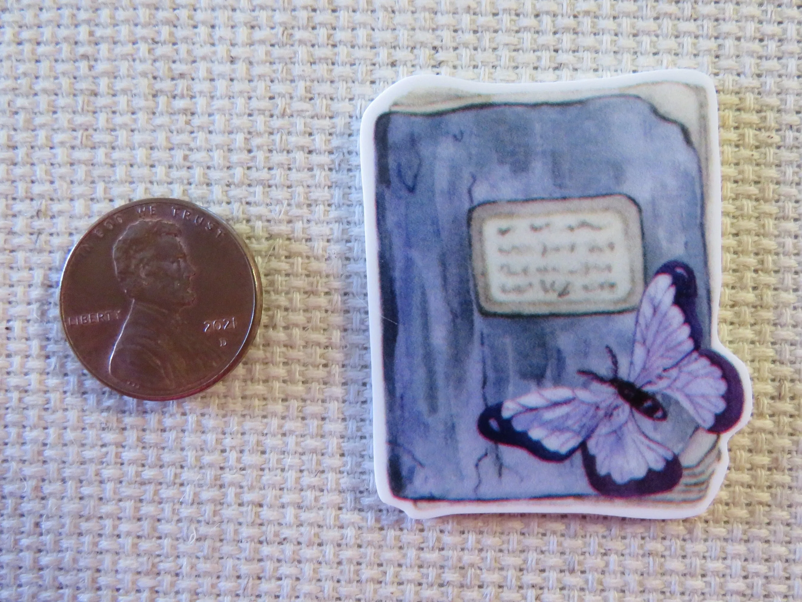 Purple Journal Needle Minder, Cover Minder, Magnet