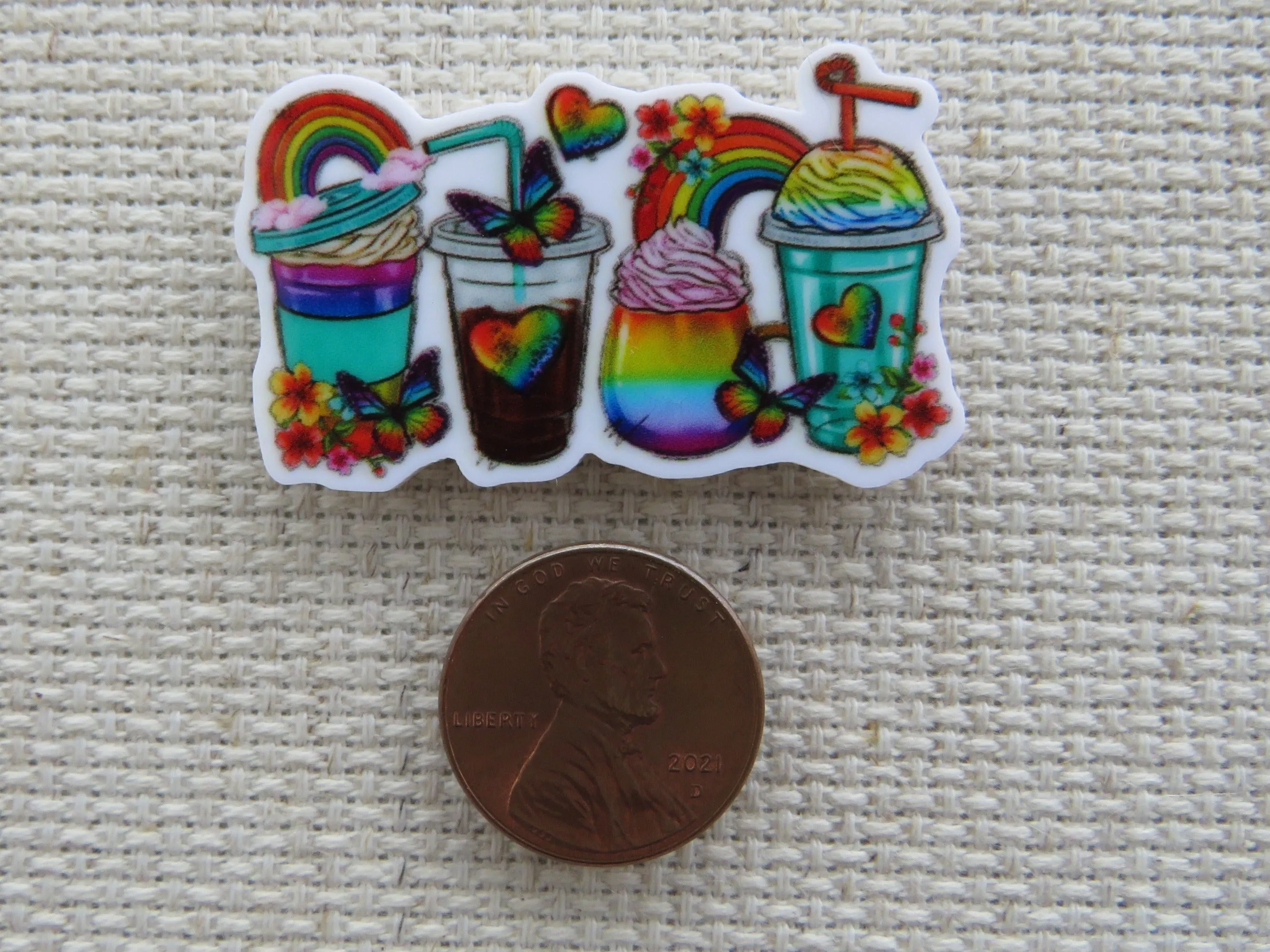 Rainbow Themed Drinks Needle Minder, Cover Minder, Magnet