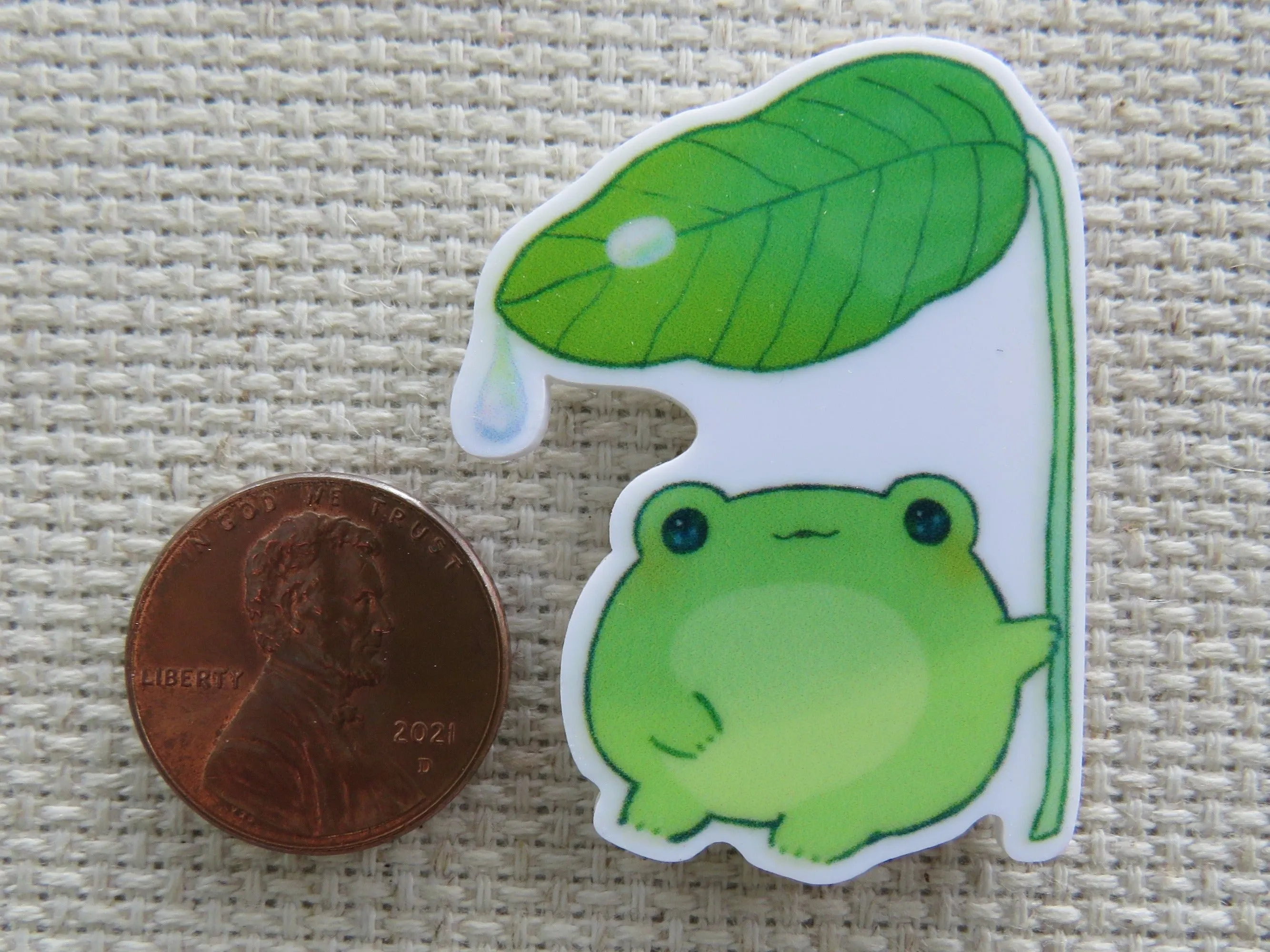 Raindrop Frog Needle Minder, Cover Minder, Magnet