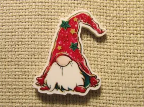 Red Christmas Gnome Needle Minder, Cover Minder, Magnet