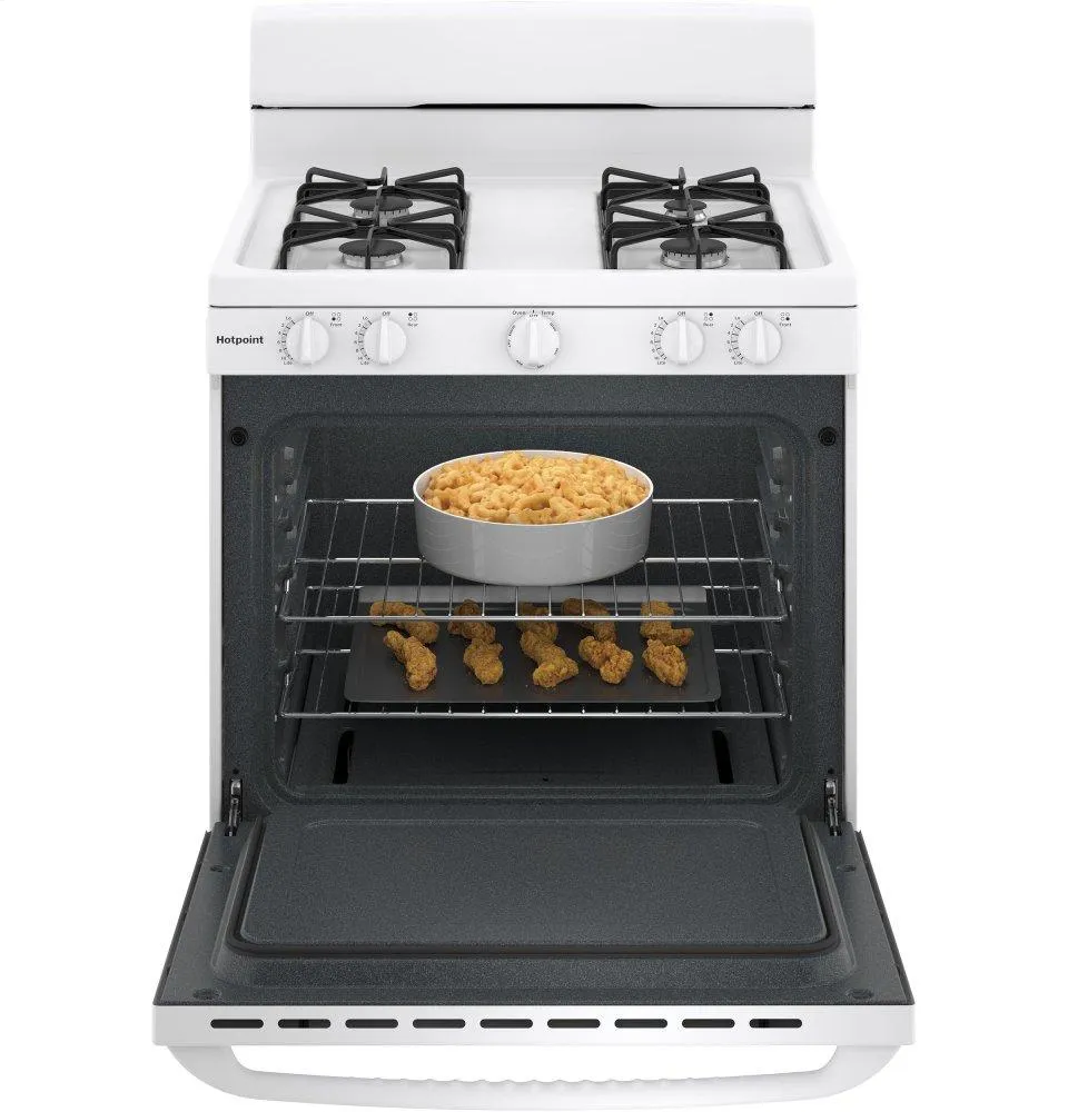 RGBS300DMWW Hotpoint® 30" Free-Standing Gas Range
