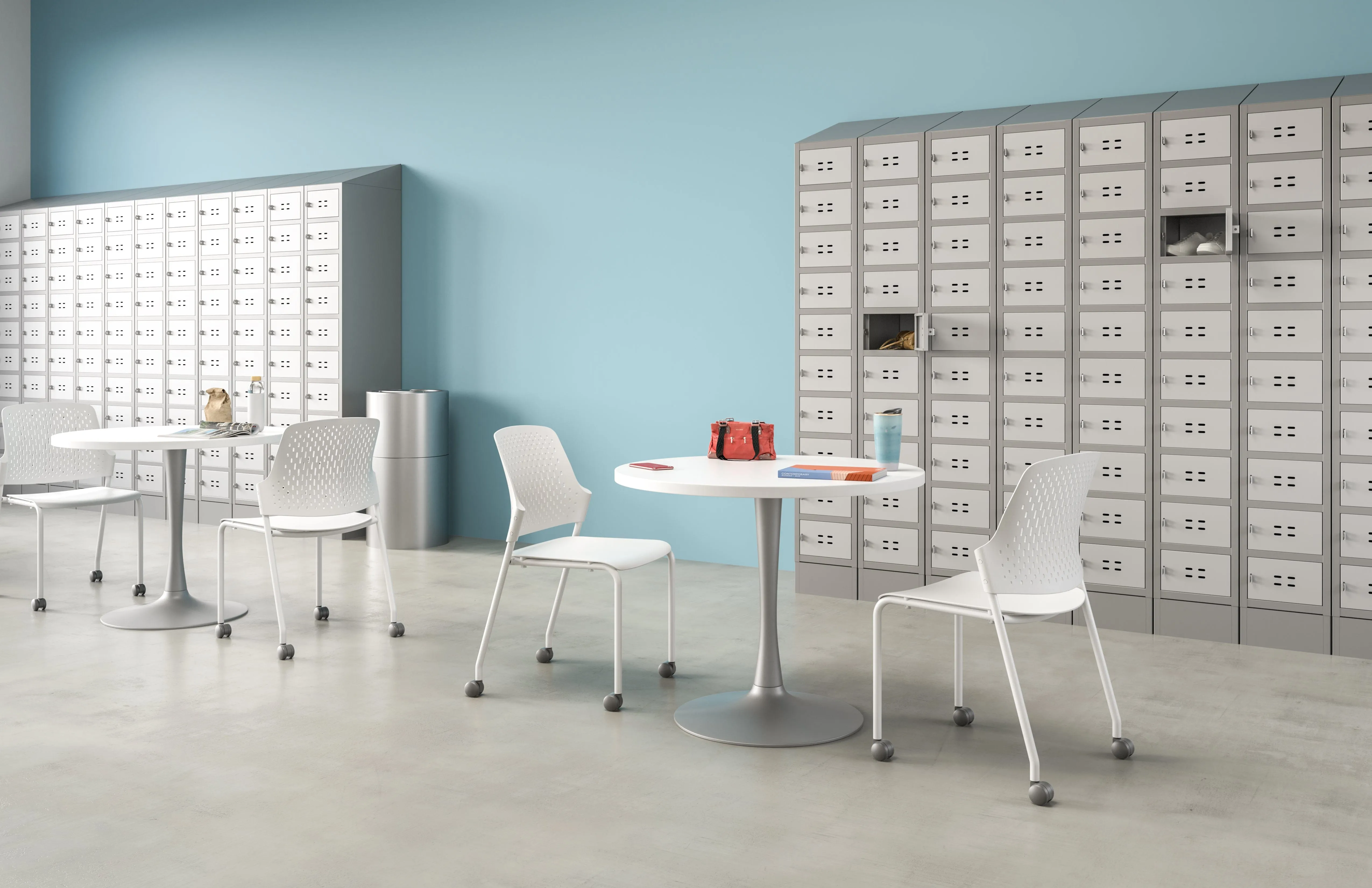 Safco Next™ Stack Chair with Casters, 4-Pack [4314]