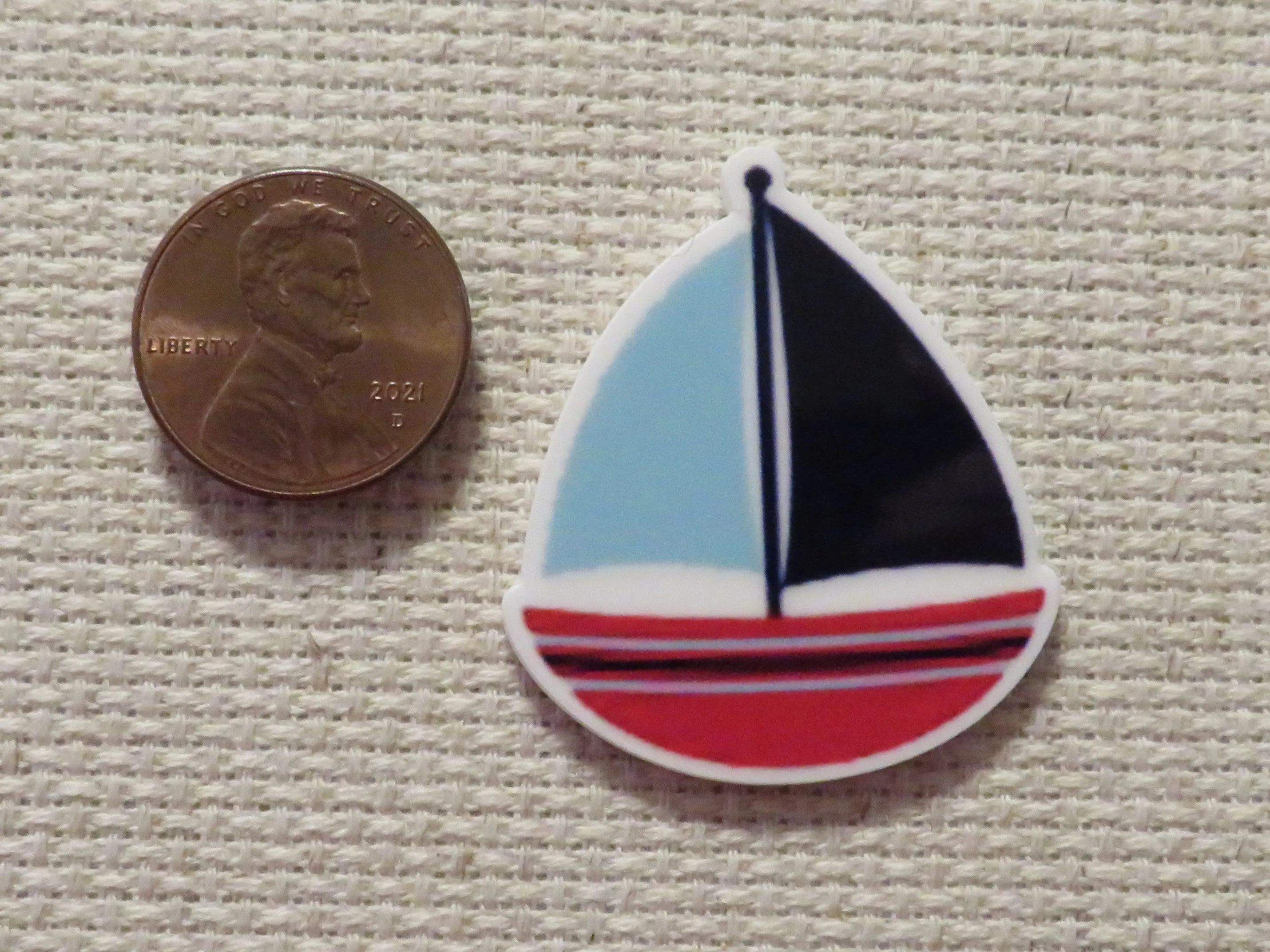 Sailboat Needle Minder, Cover Minder, Magnet