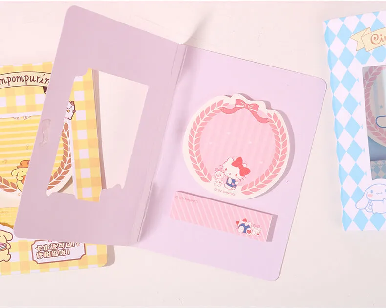 Sanrio College Style Frame Cardboard Sticky Notes