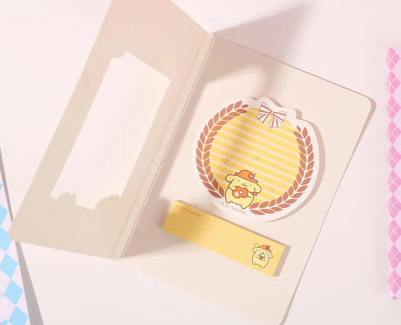 Sanrio College Style Frame Cardboard Sticky Notes