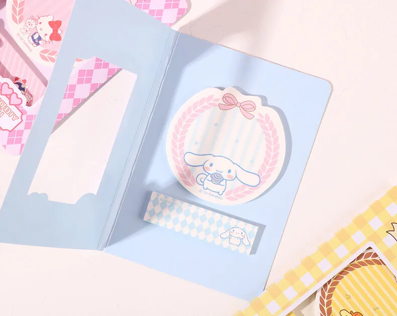 Sanrio College Style Frame Cardboard Sticky Notes