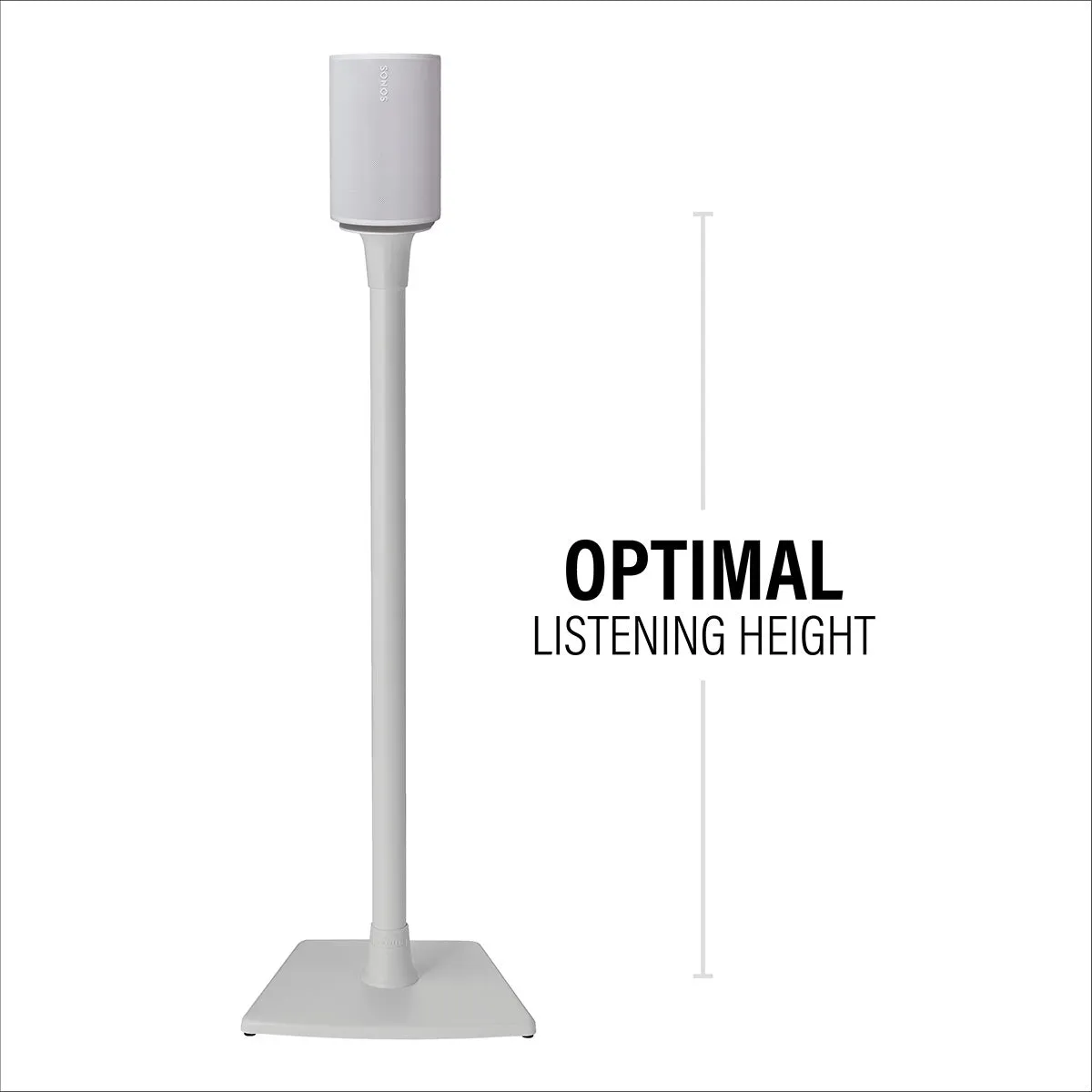 Sanus Fixed-Height Speaker Stands for Sonos Era 100 - Pair (White)