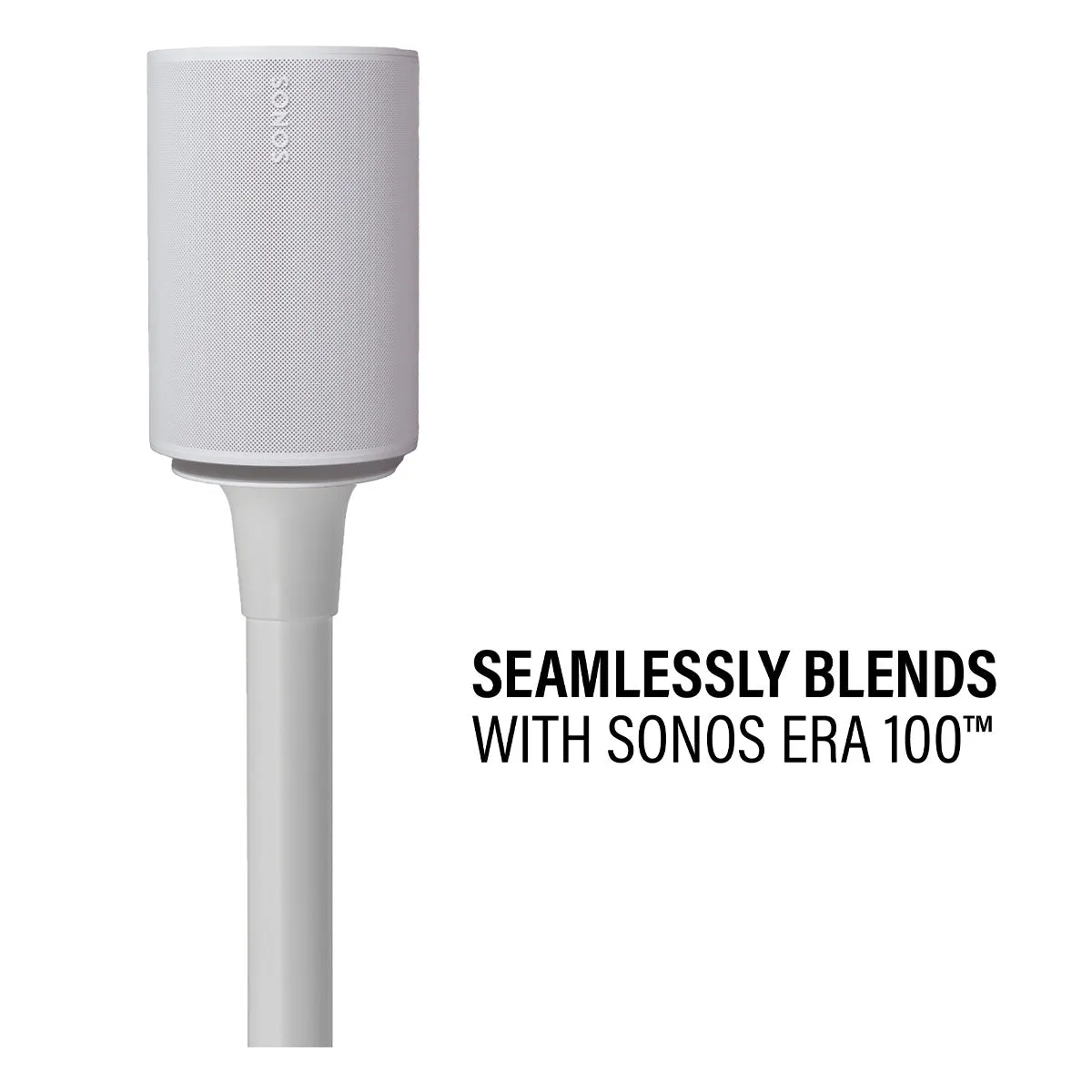 Sanus Fixed-Height Speaker Stands for Sonos Era 100 - Pair (White)