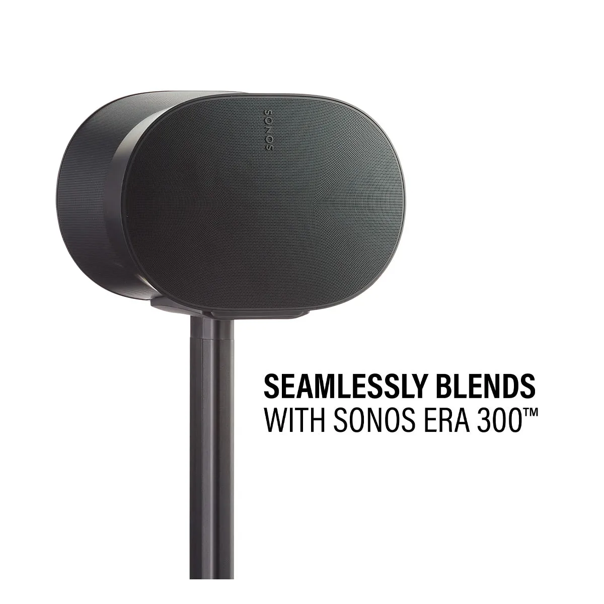 Sanus Fixed-Height Speaker Stands for Sonos Era 300 - Pair (Black)