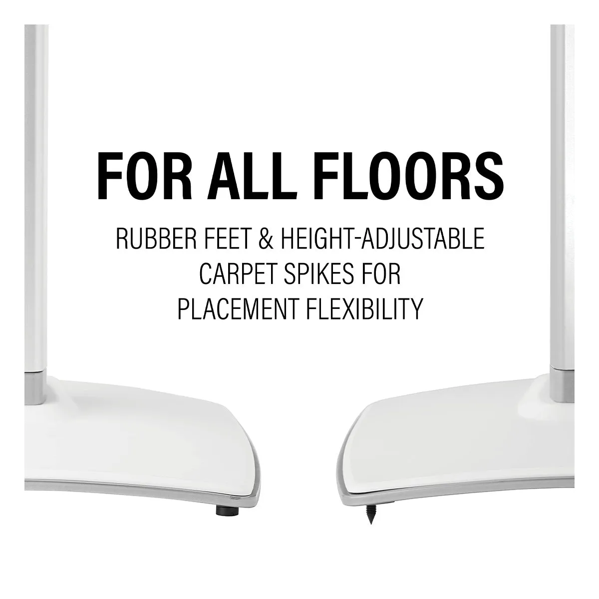 Sanus Fixed-Height Speaker Stands for Sonos Era 300 - Pair (White)