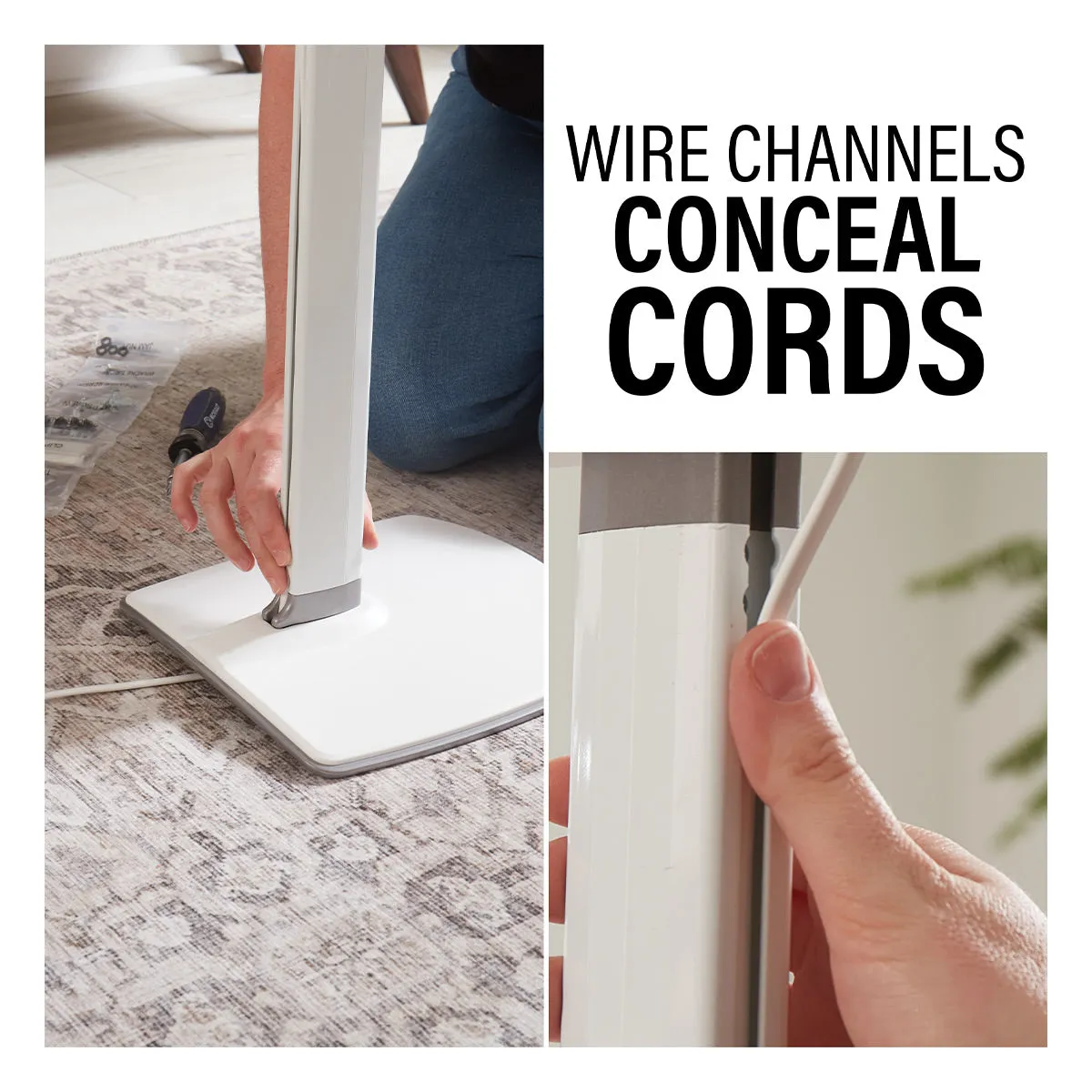 Sanus Height-Adjustable Speaker Stand for Sonos Era 100 - Each (White)